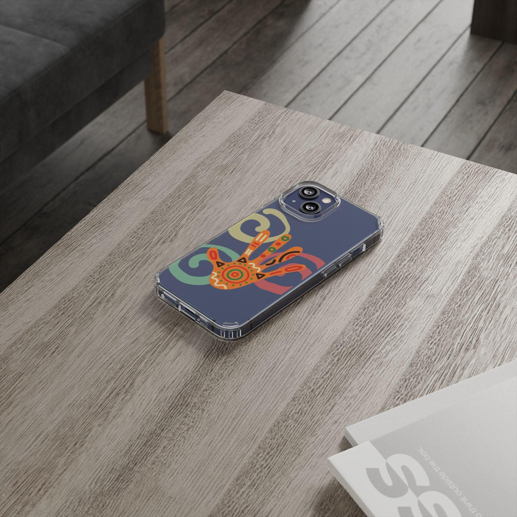 Clear Cases Colorful Hand Print design