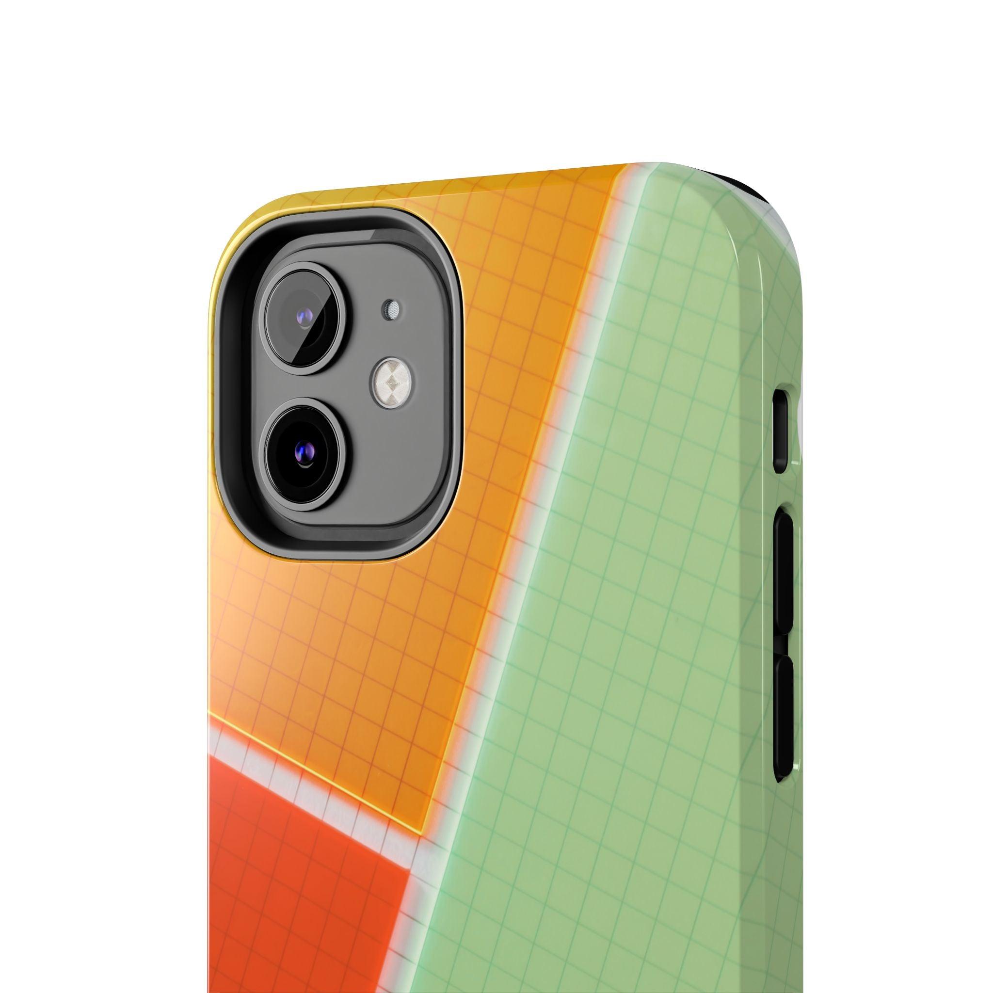 Four Colors Blocks With Shades Tough Phone Cases