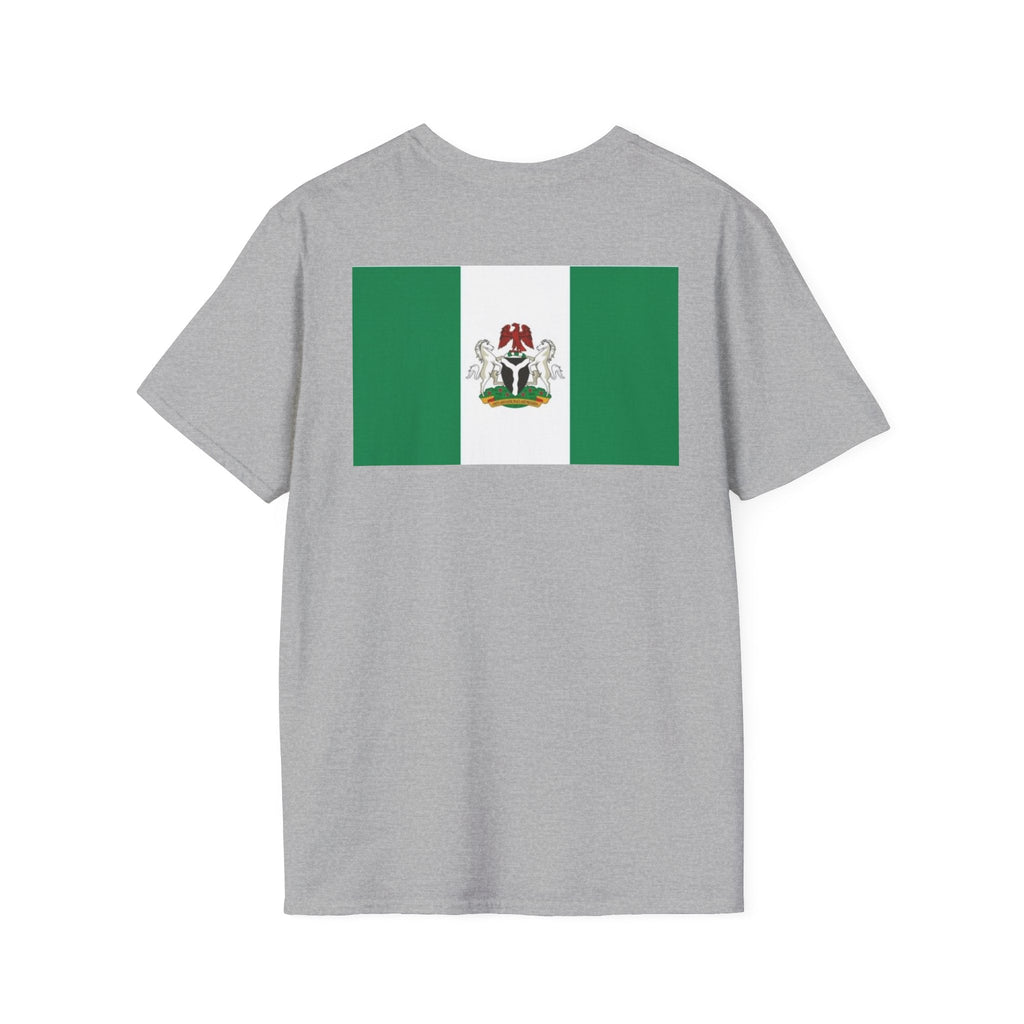 Nigeria Flag T-Shirt — Nigerian Crest Chest & Back Tee