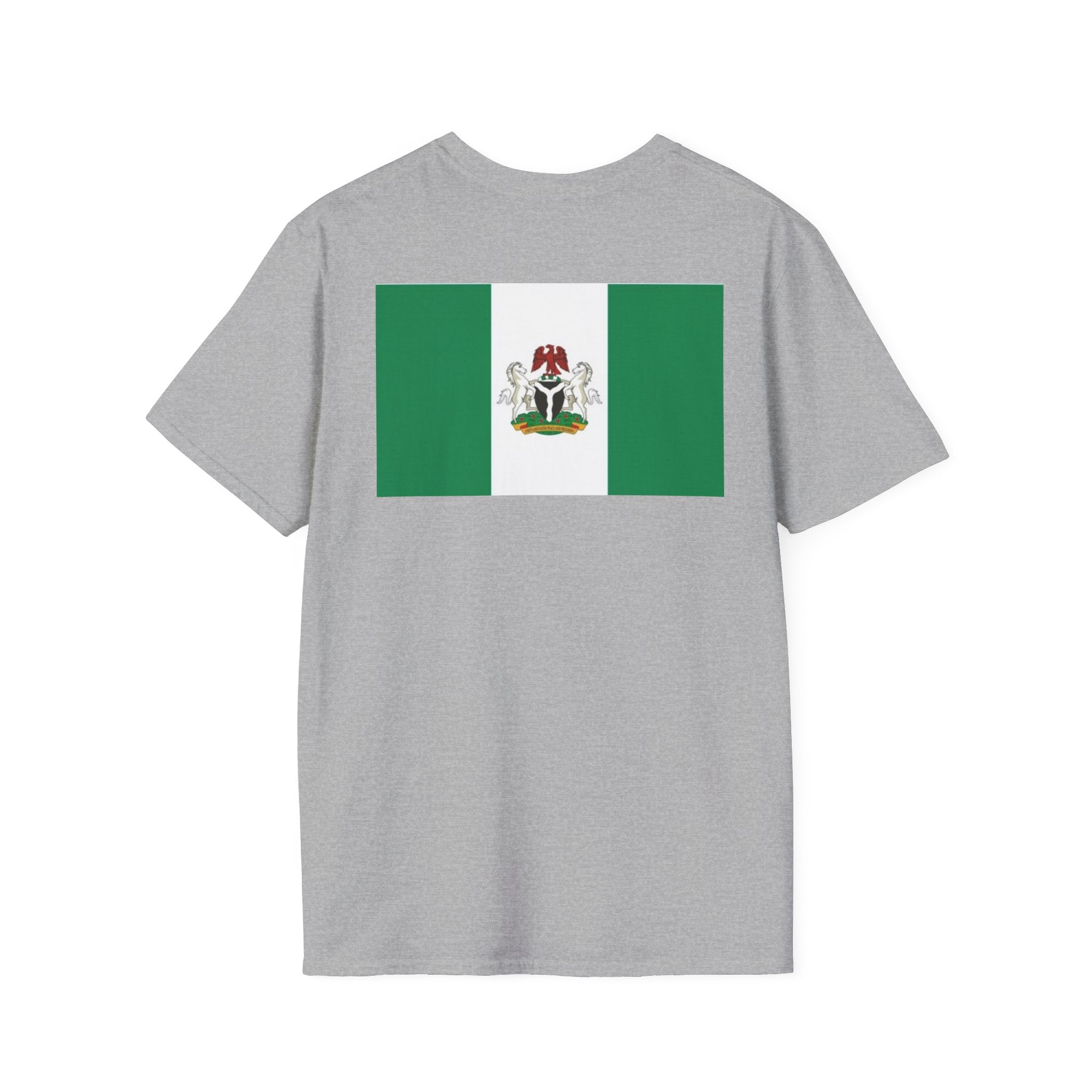 Nigeria Flag T-Shirt — Nigerian Crest Chest & Back Tee