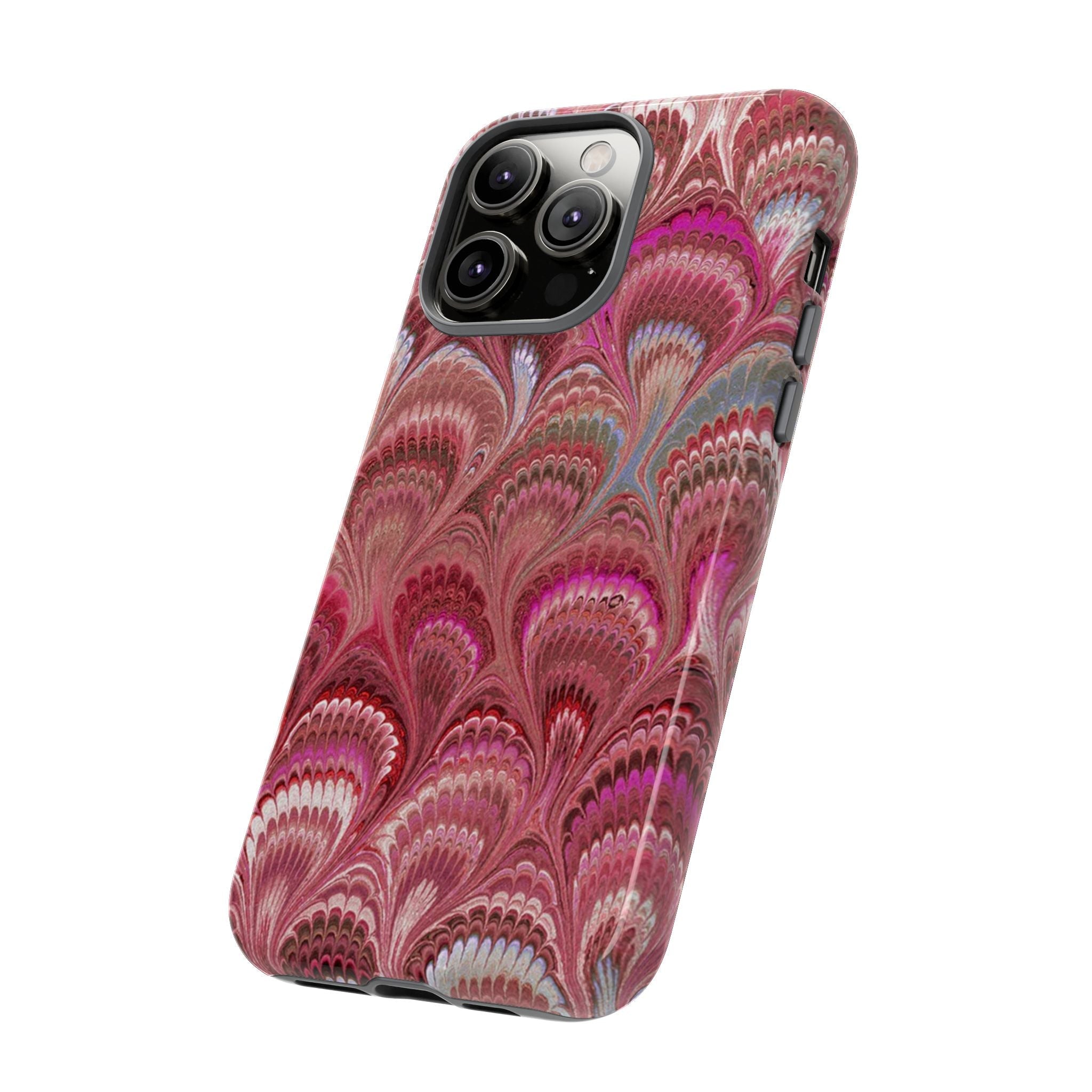 Shades of Pink Marbled Phone Case —  Dual Layer - Tough Protective Phone Cover