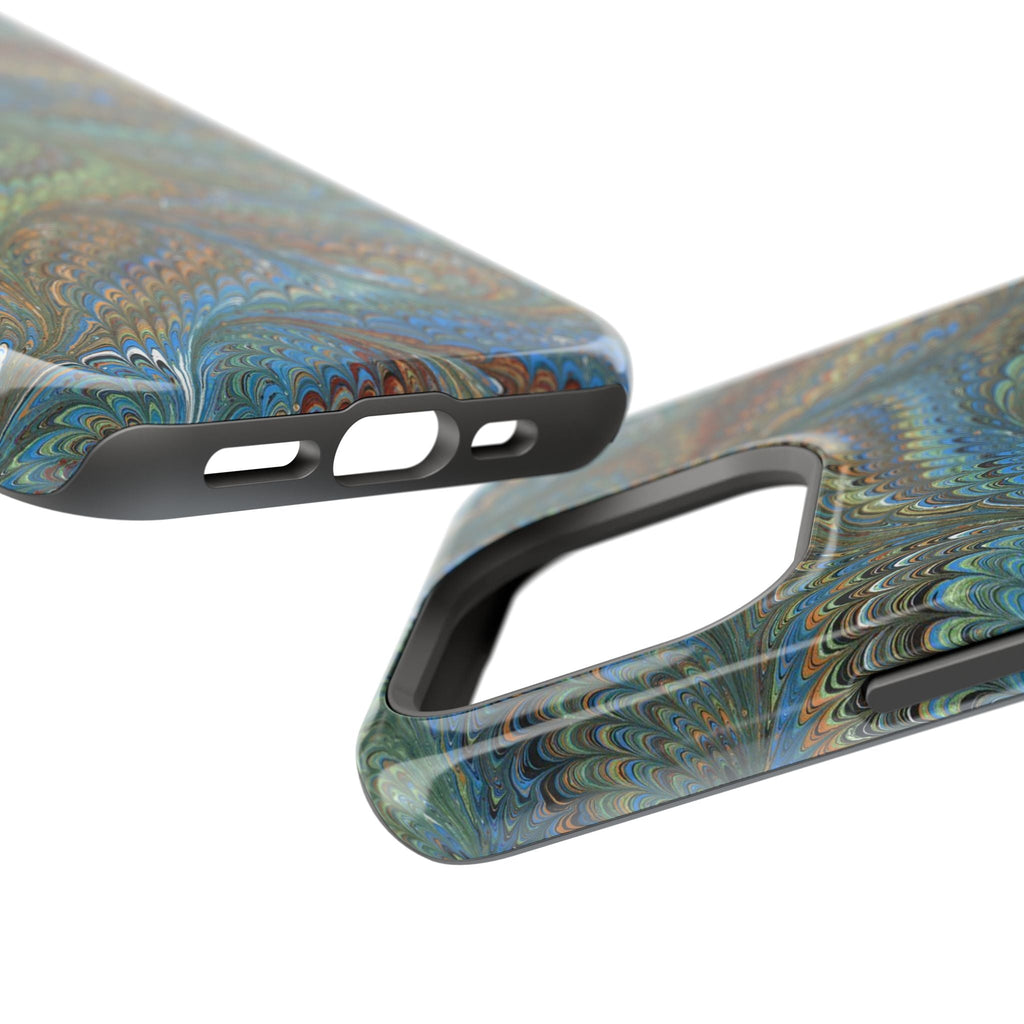 Blue and Green Swirl - Mag Safe - Dual Layer Case