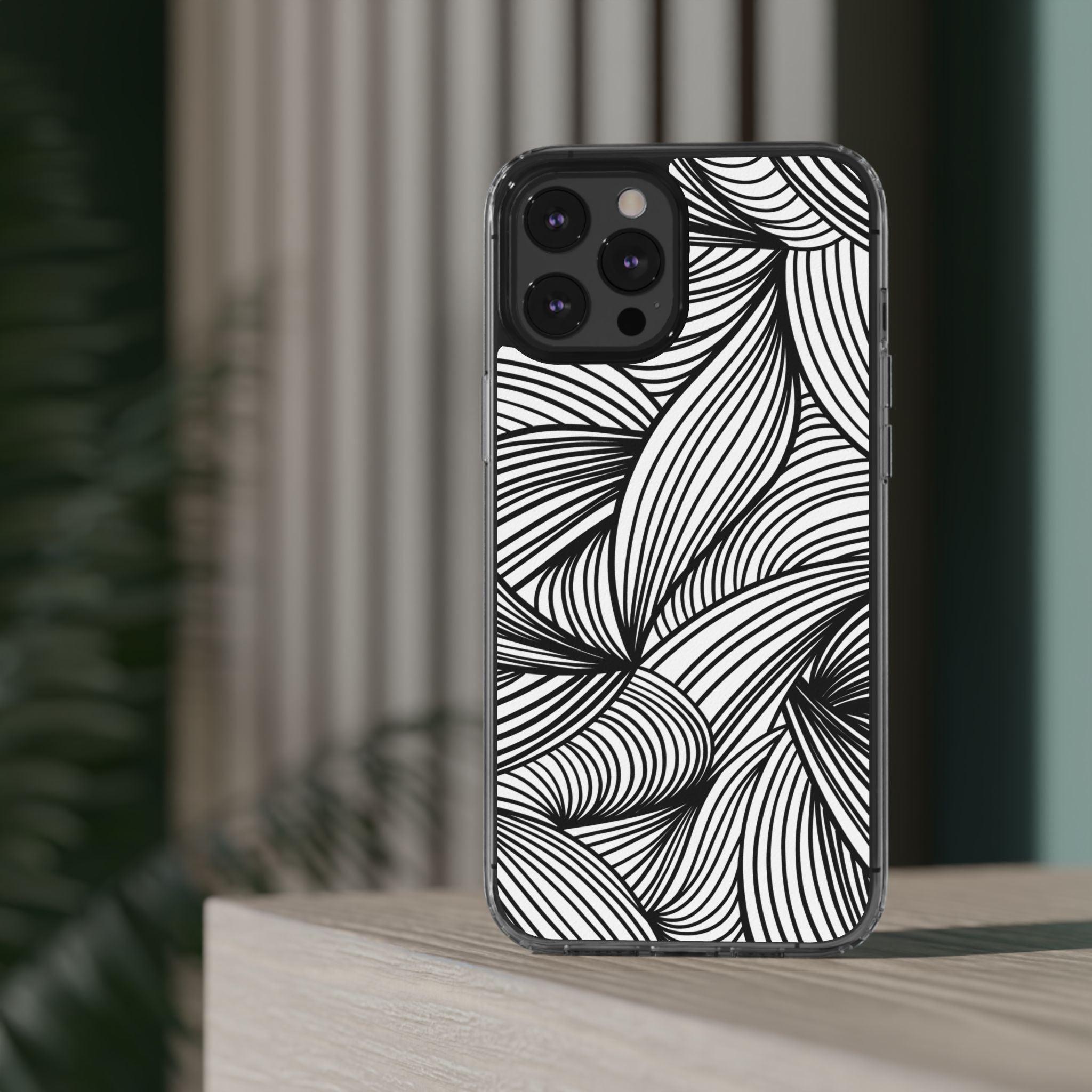 Black and White Illusion Clear Cases
