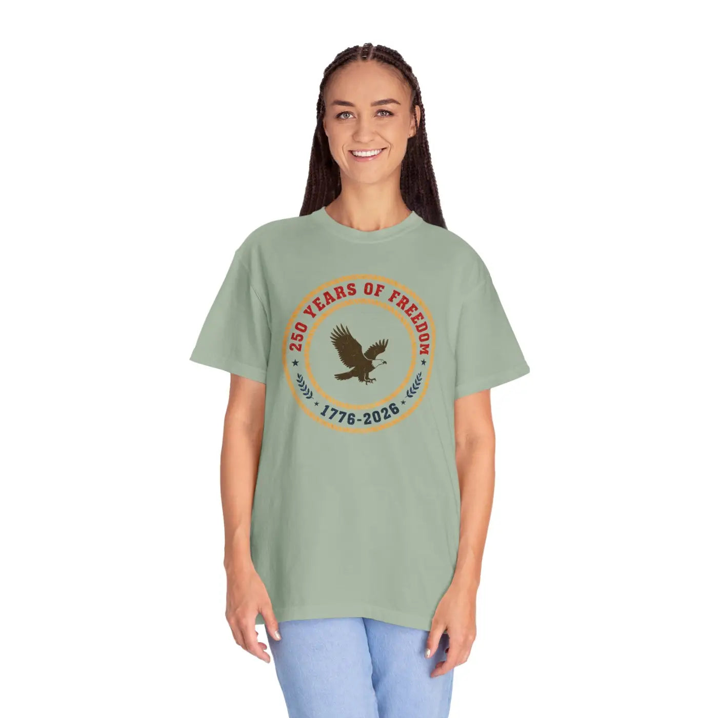 Freedom Eagle Independence Commemorative Vintage Tee - DipaliZ