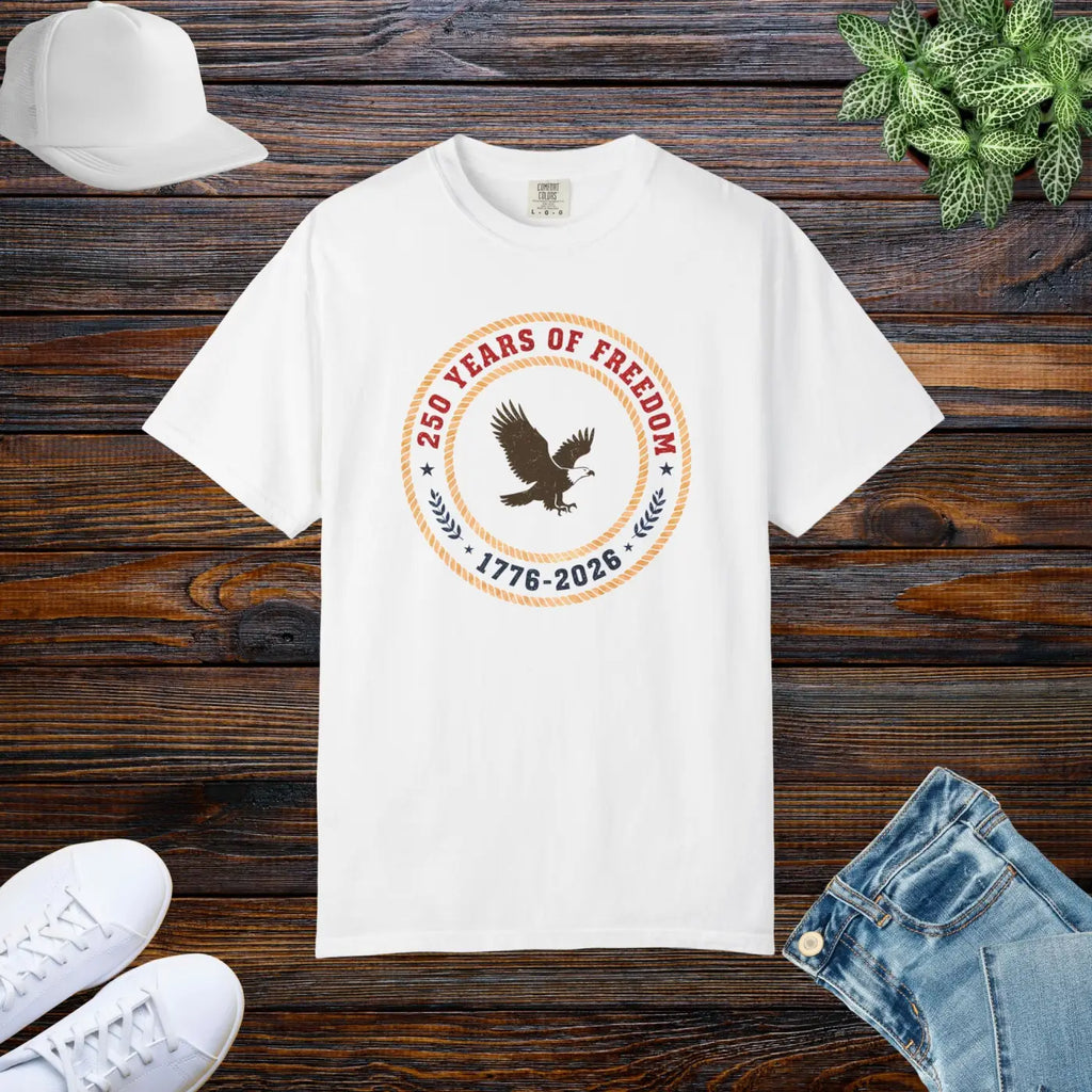 Freedom Eagle Independence Commemorative Vintage Tee - DipaliZ