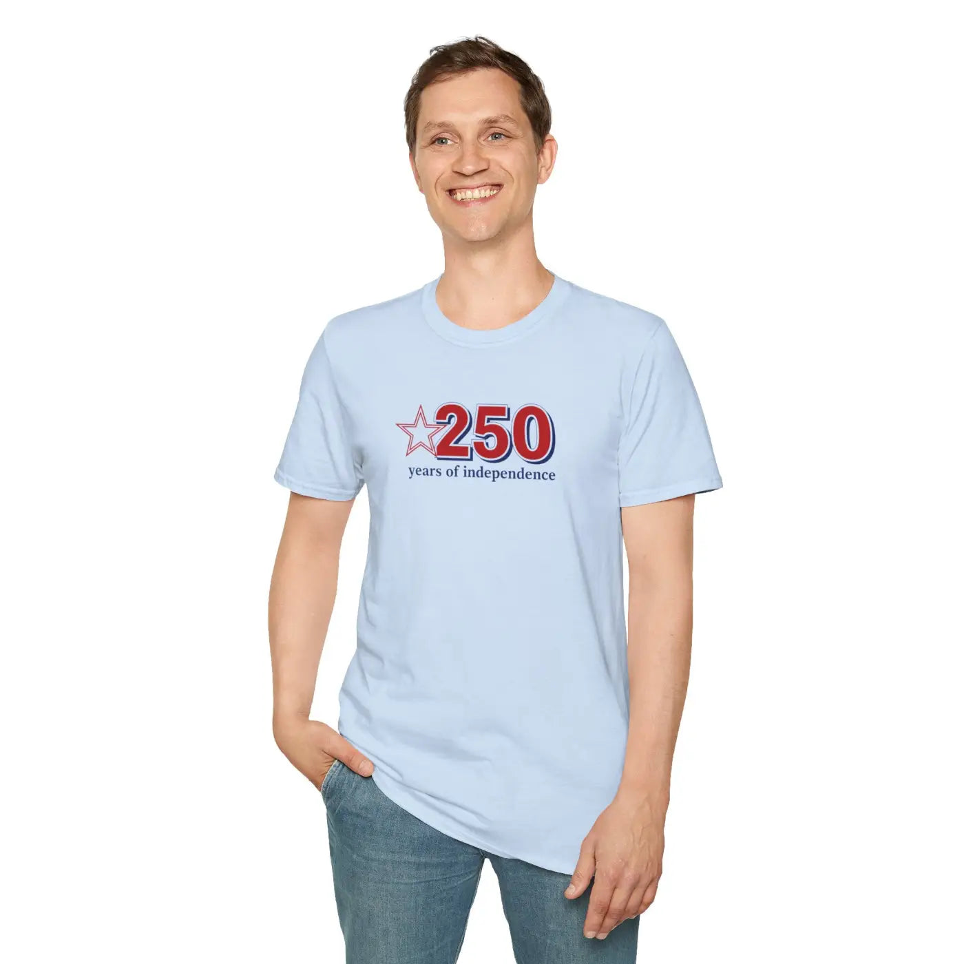 Patriotic Anniversary Tee - 250 Years of Freedom - DipaliZ