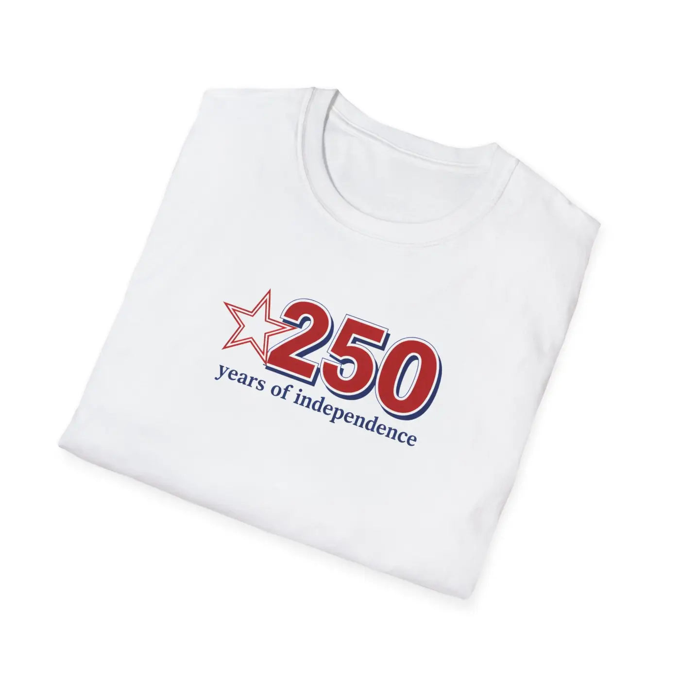 Patriotic Anniversary Tee - 250 Years of Freedom - DipaliZ