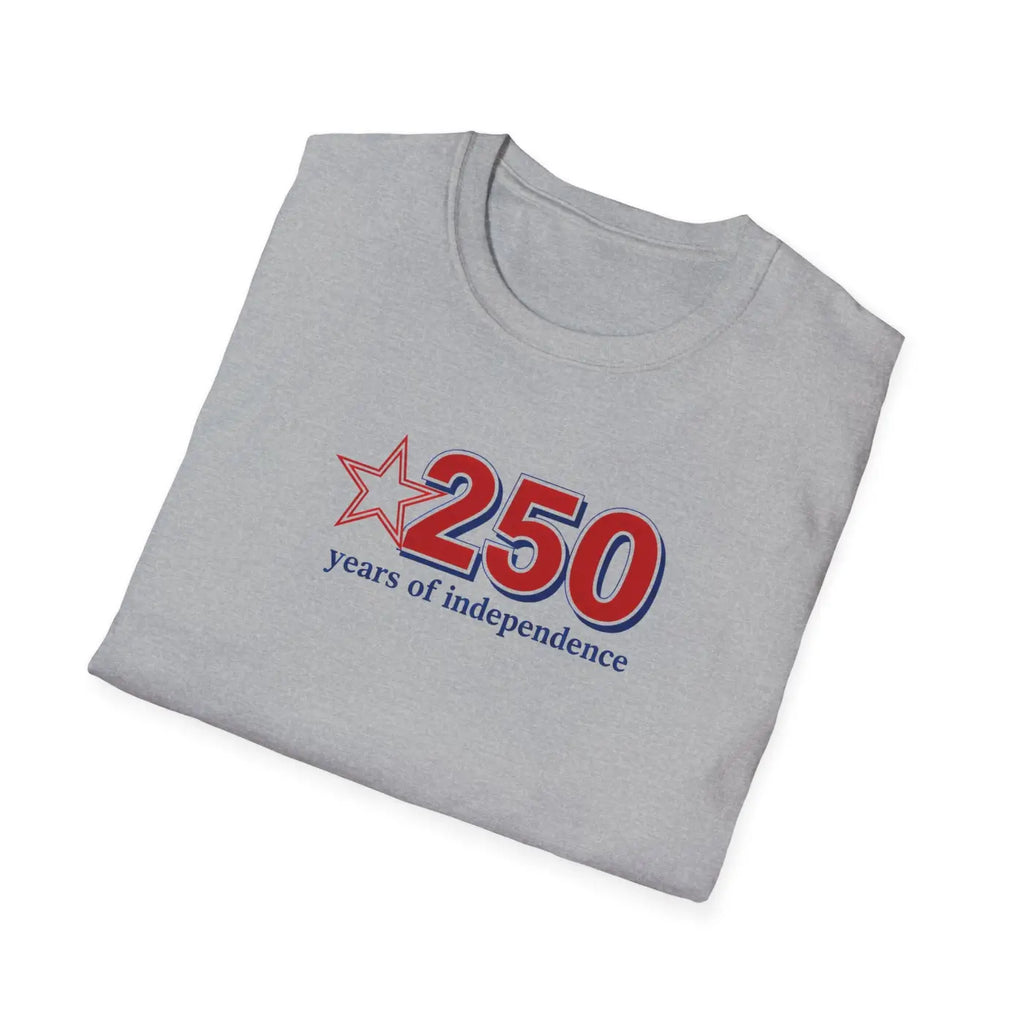 Patriotic Anniversary Tee - 250 Years of Freedom - DipaliZ
