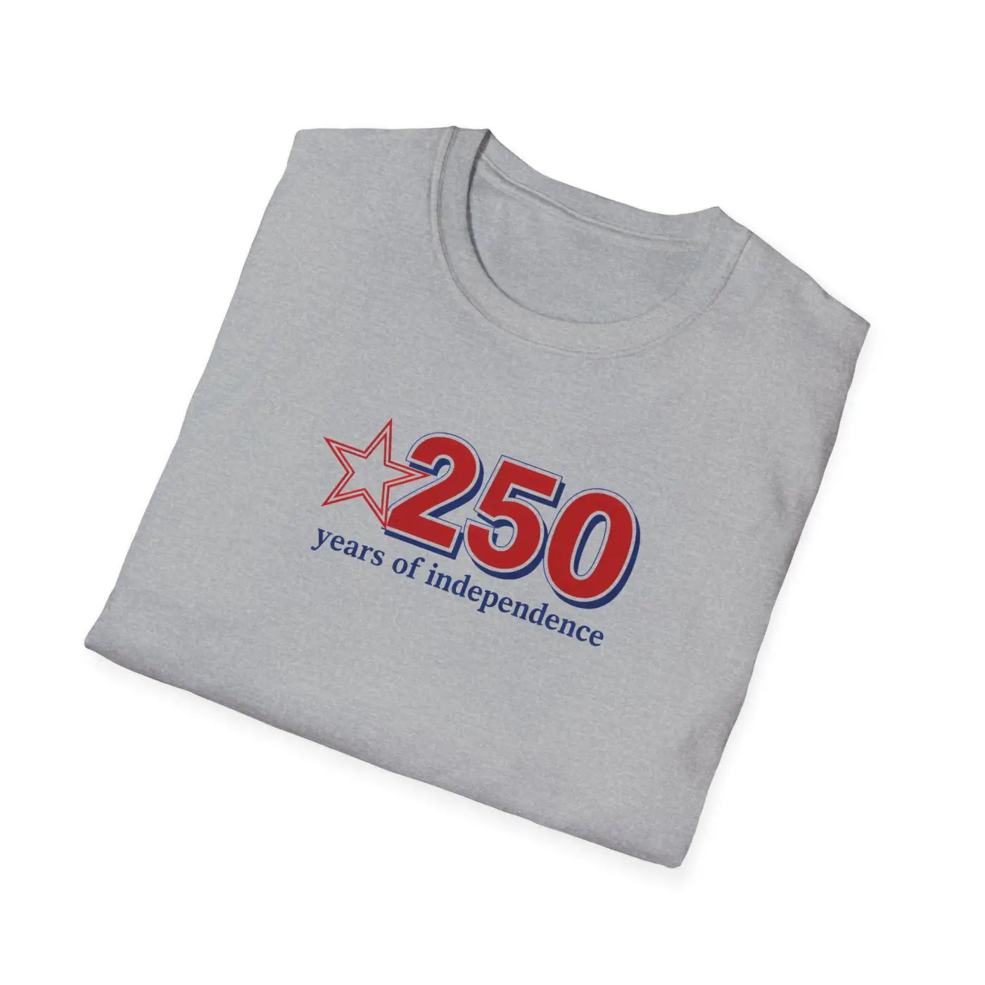 Patriotic Anniversary Tee - 250 Years of Freedom - DipaliZ