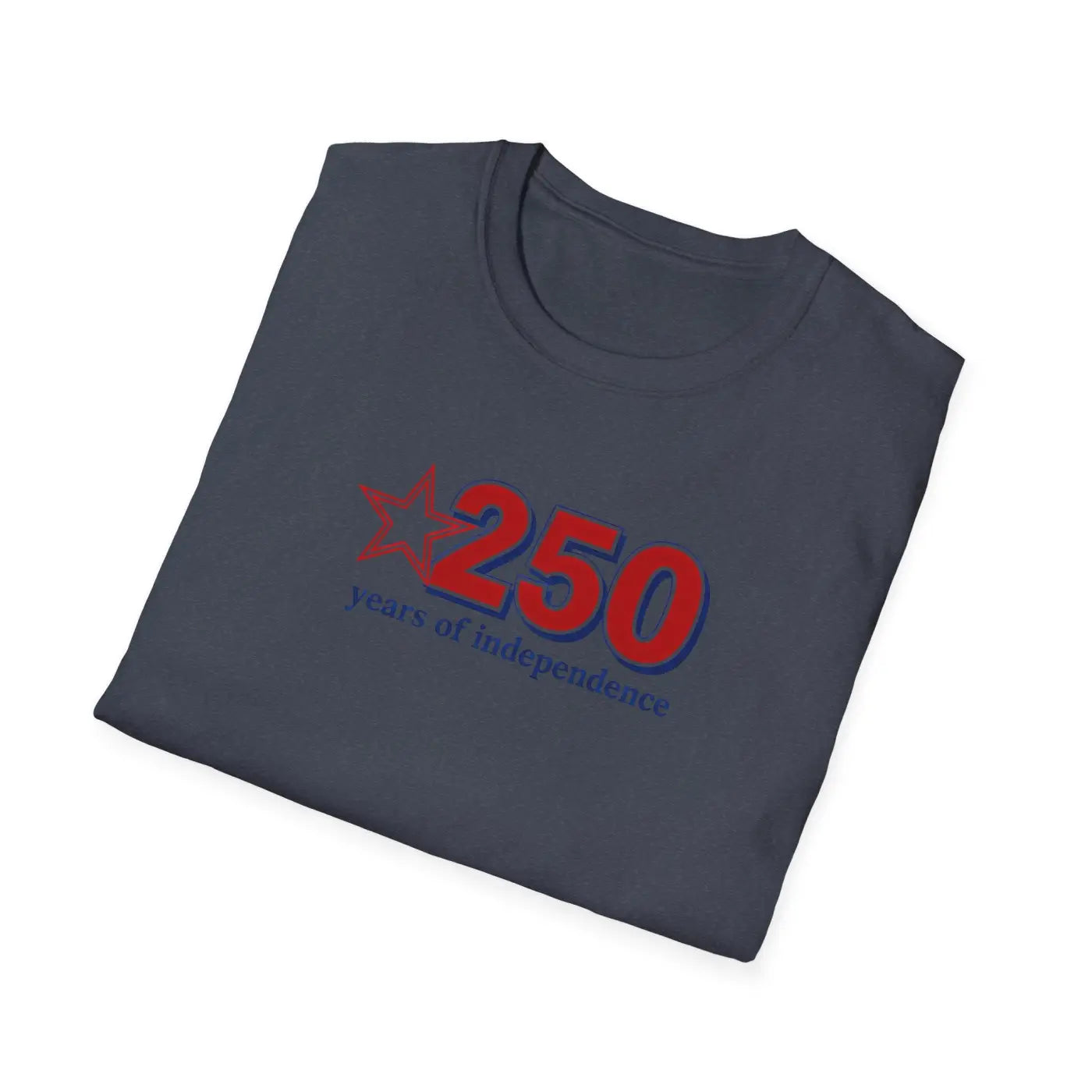Patriotic Anniversary Tee - 250 Years of Freedom - DipaliZ