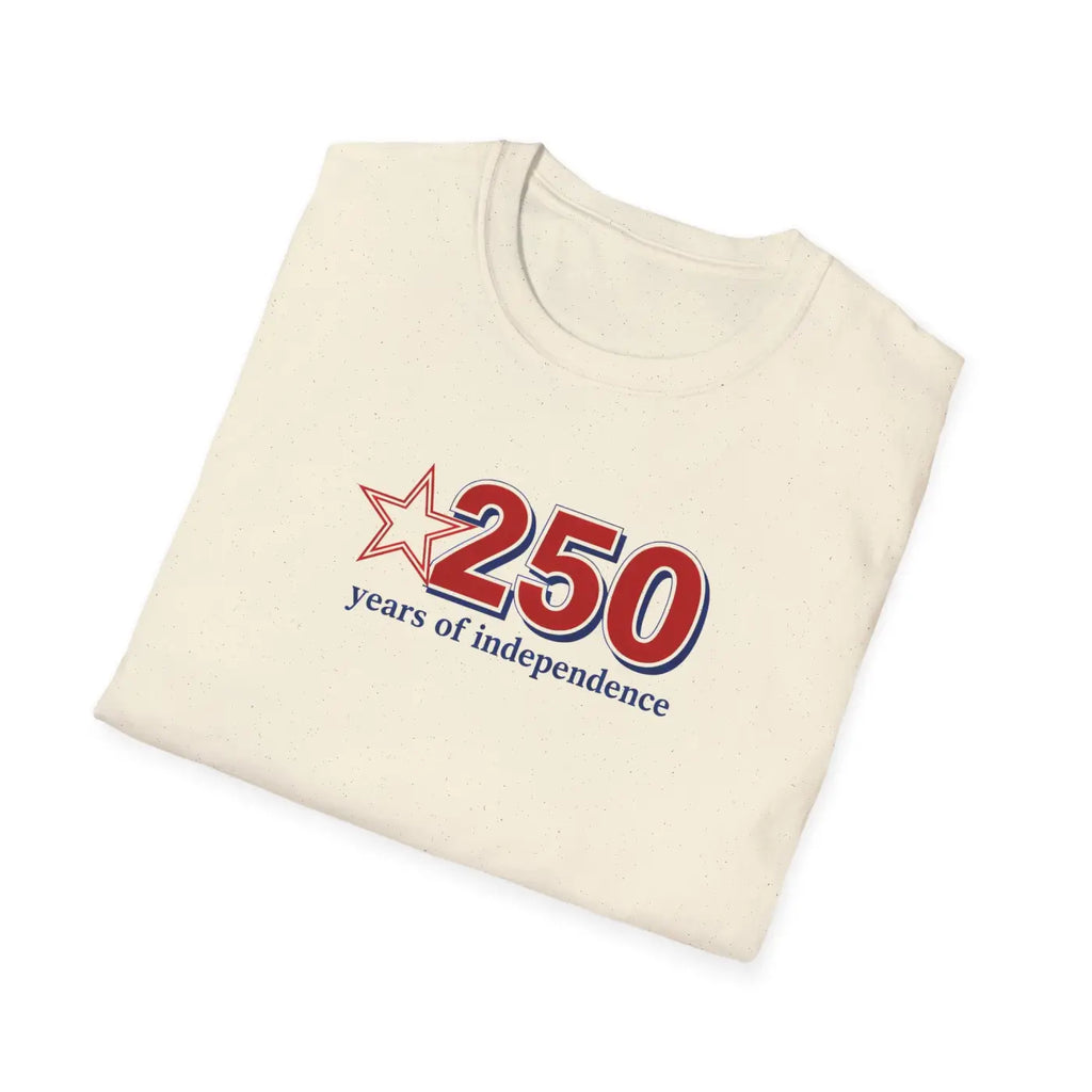 Patriotic Anniversary Tee - 250 Years of Freedom - DipaliZ