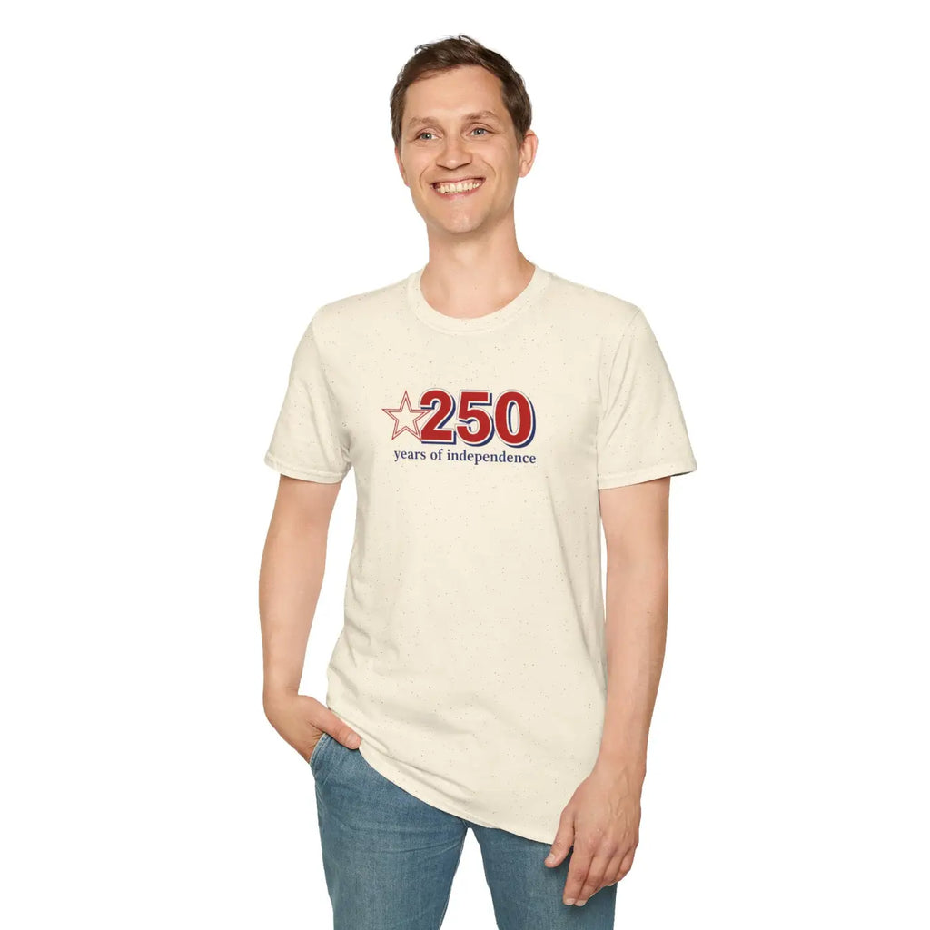 Patriotic Anniversary Tee - 250 Years of Freedom - DipaliZ