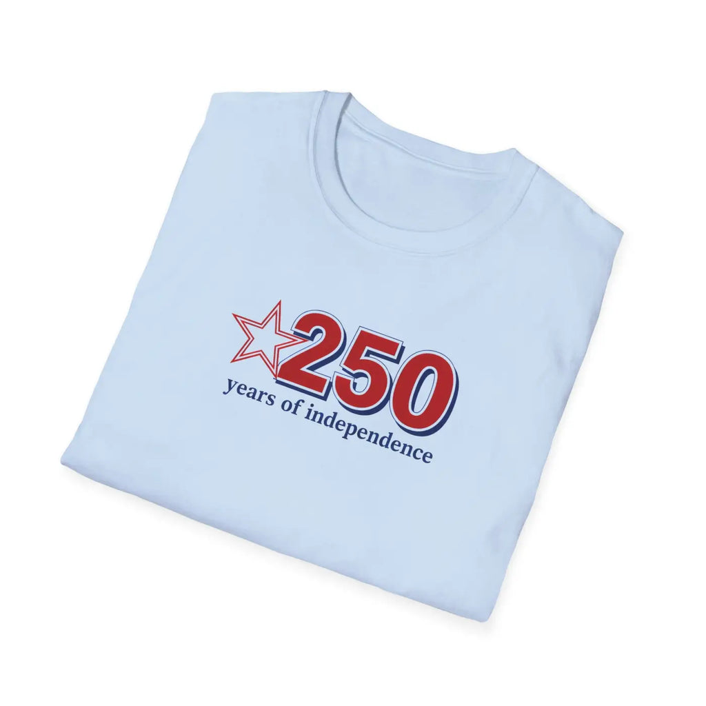 Patriotic Anniversary Tee - 250 Years of Freedom - DipaliZ