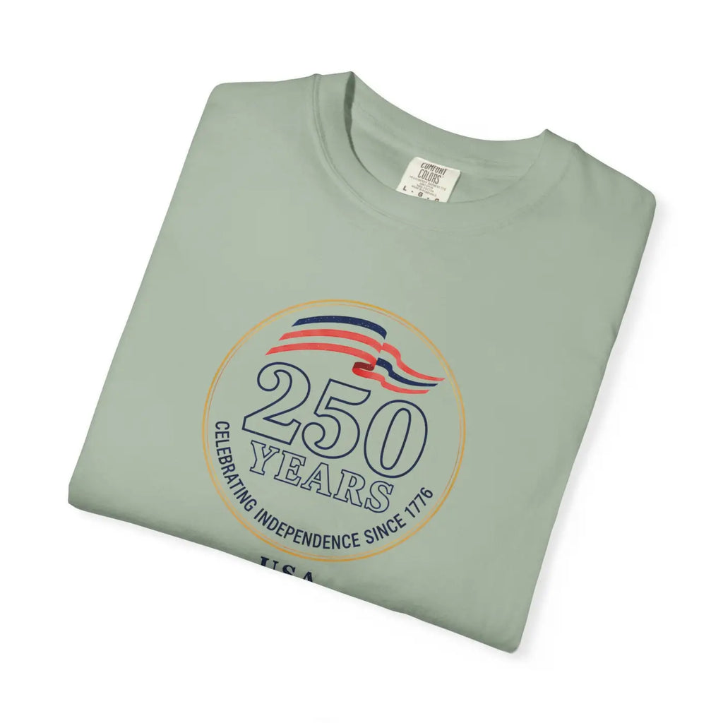 Patriotic Anniversary Tee - 250 Years Independence USA - DipaliZ