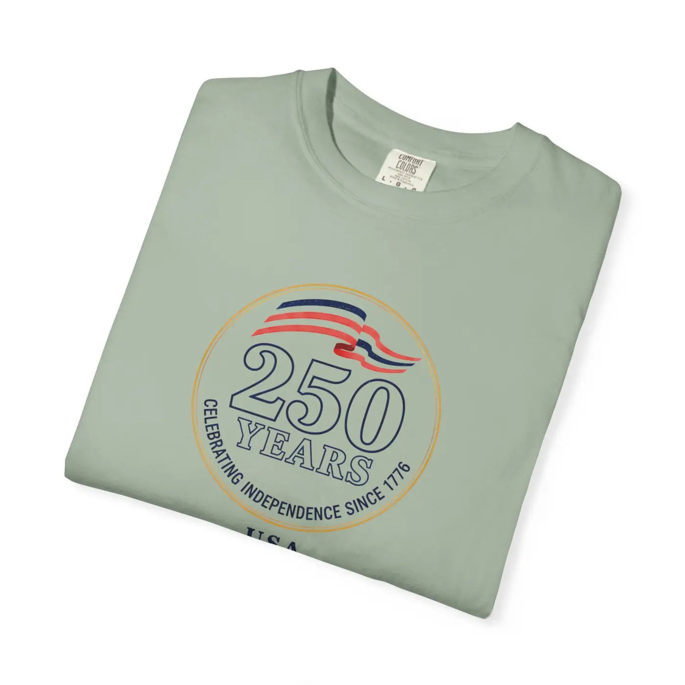 Patriotic Anniversary Tee - 250 Years Independence USA - DipaliZ