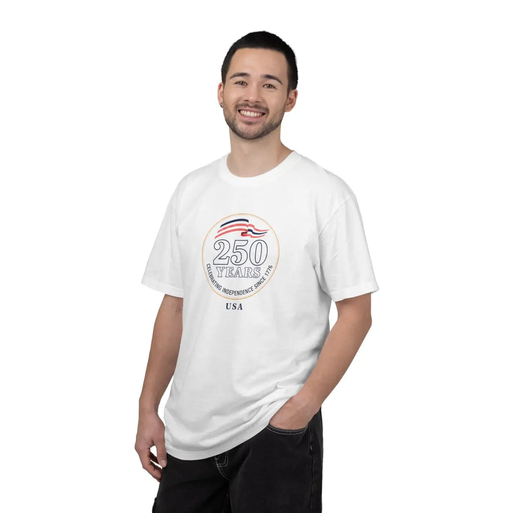 Patriotic Anniversary Tee - 250 Years Independence USA - DipaliZ