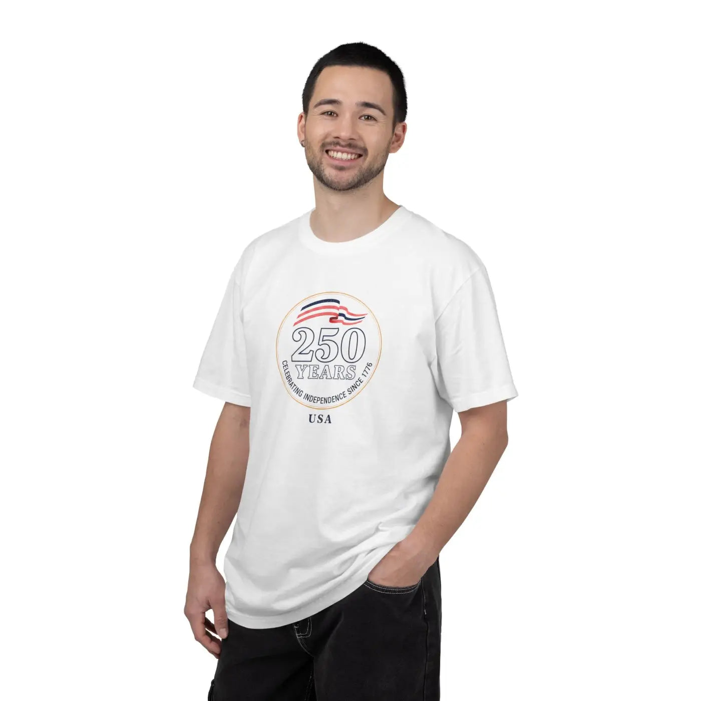 Patriotic Anniversary Tee - 250 Years Independence USA - DipaliZ