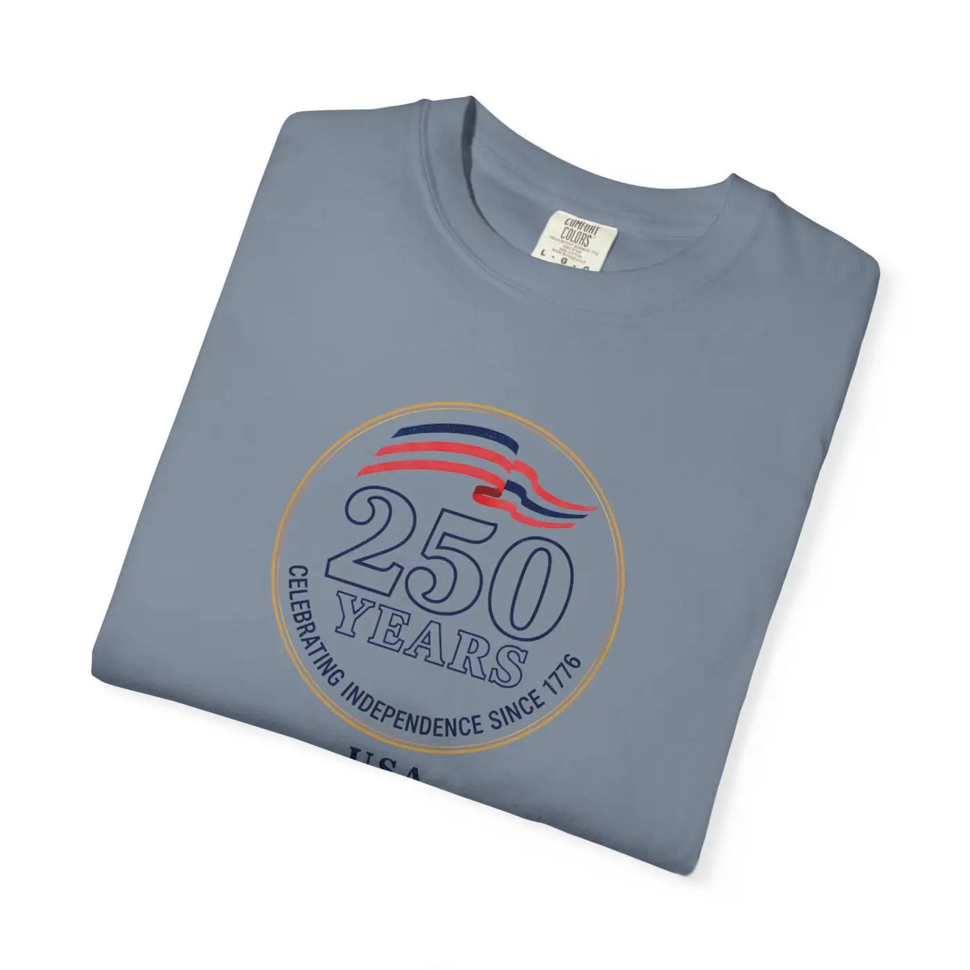 Patriotic Anniversary Tee - 250 Years Independence USA - DipaliZ