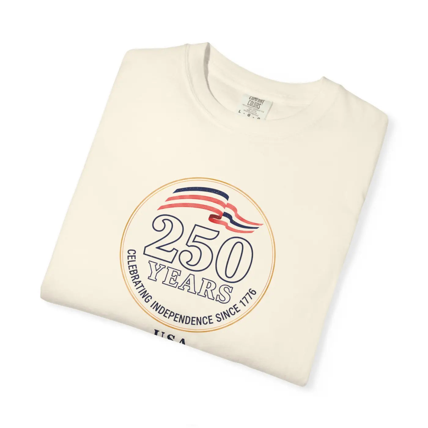 Patriotic Anniversary Tee - 250 Years Independence USA - DipaliZ