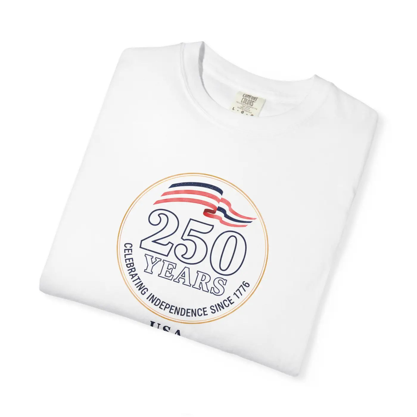 Patriotic Anniversary Tee - 250 Years Independence USA - DipaliZ