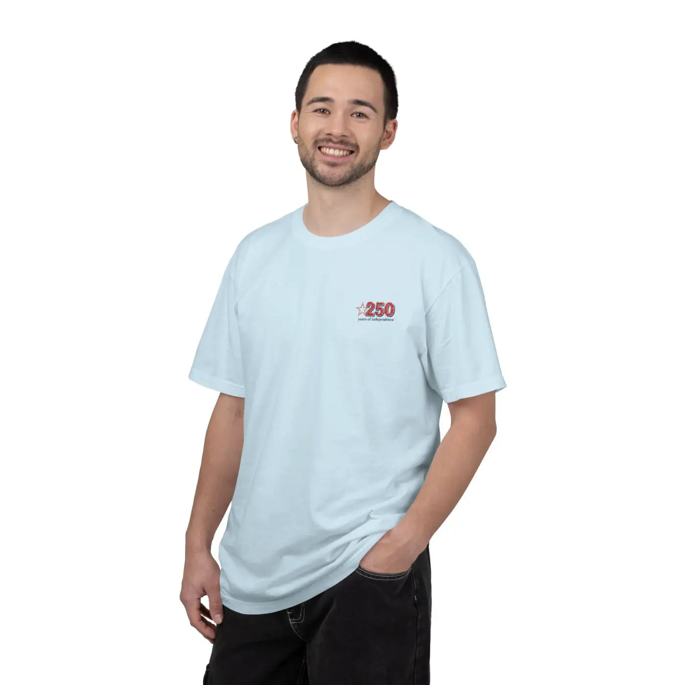 250th Anniversary Small Chest Logo Garment Dyed Tee - DipaliZ