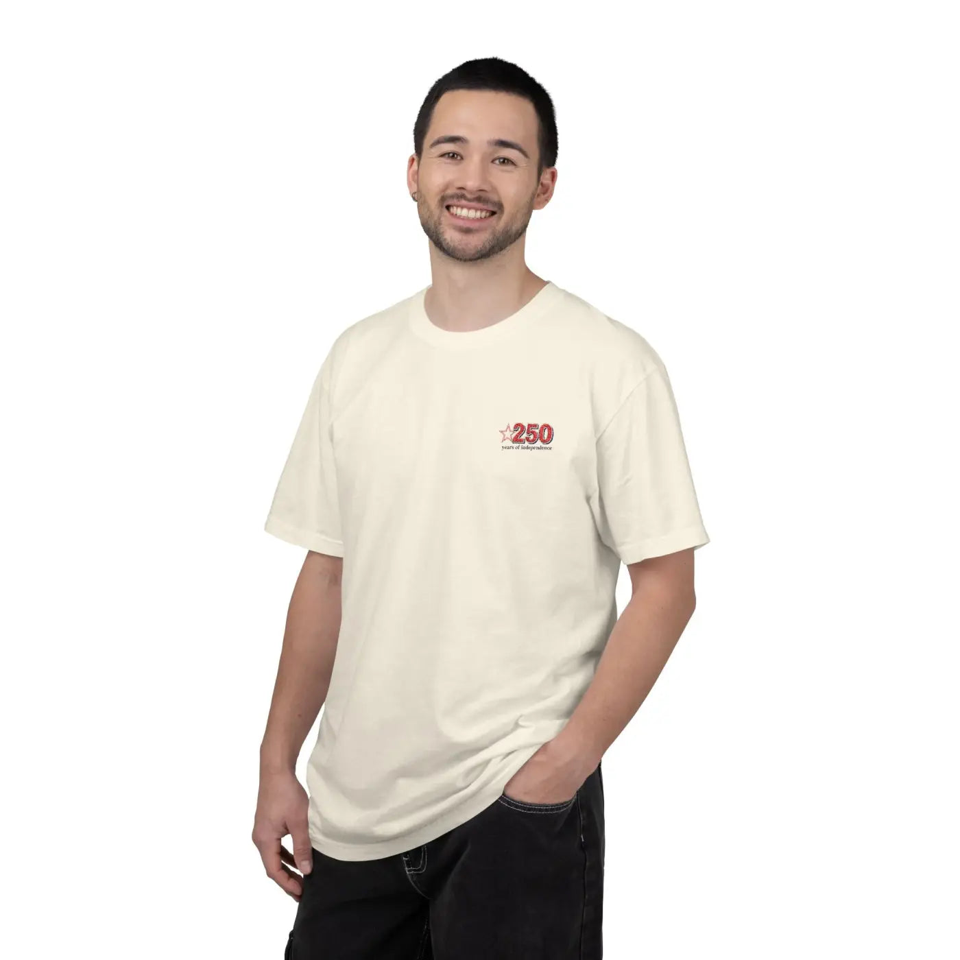 250th Anniversary Small Chest Logo Garment Dyed Tee - DipaliZ