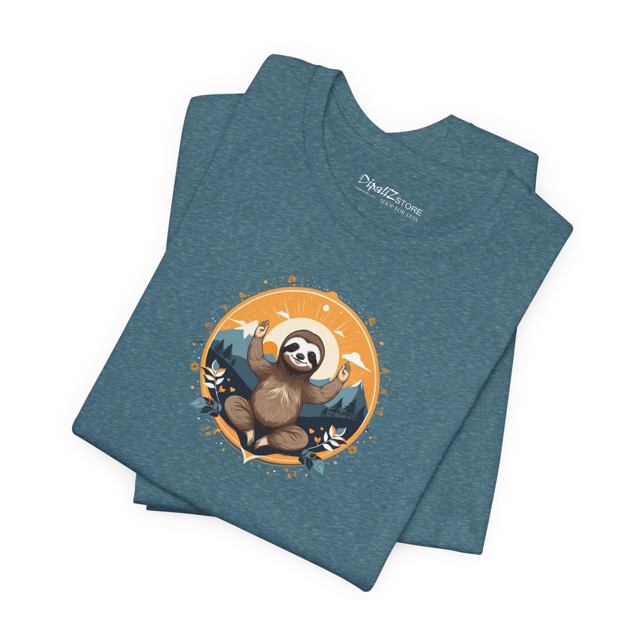 Sloth Yoga Unisex Jersey Tee - Soft Cotton Comfort - DipaliZ