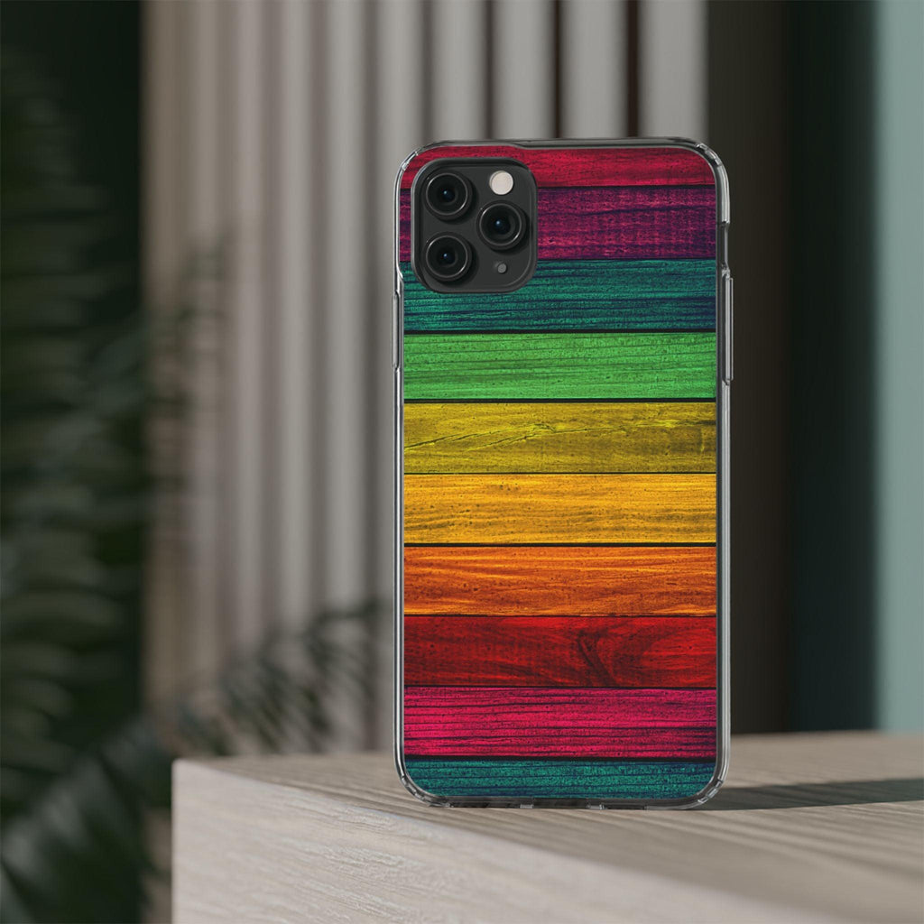Rainbow On Woods Clear Cases