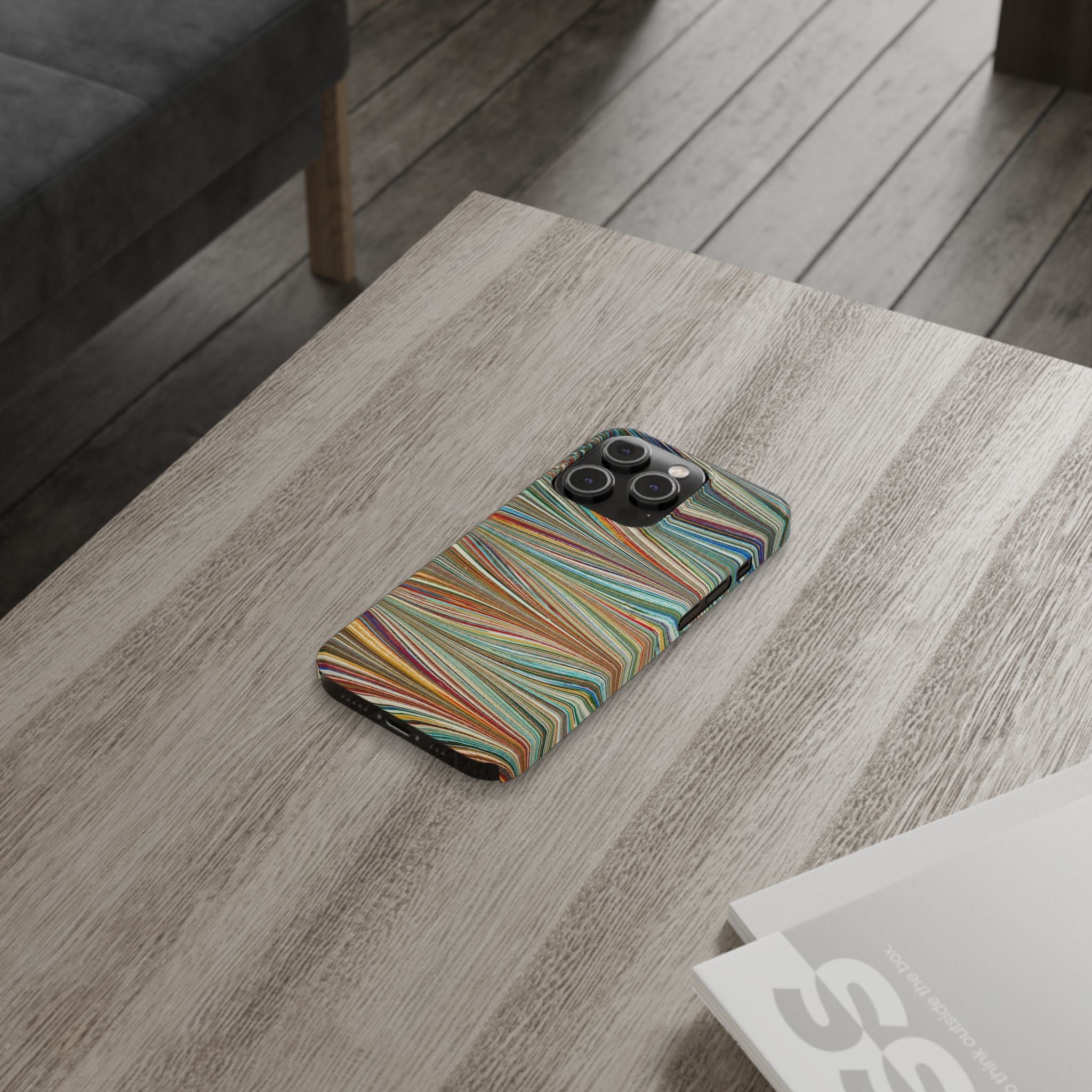Florentine Multi-Colored Marbled Phone Case
