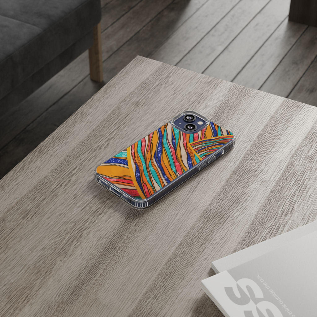 Clear Cases Stripes of  Powerful Colors