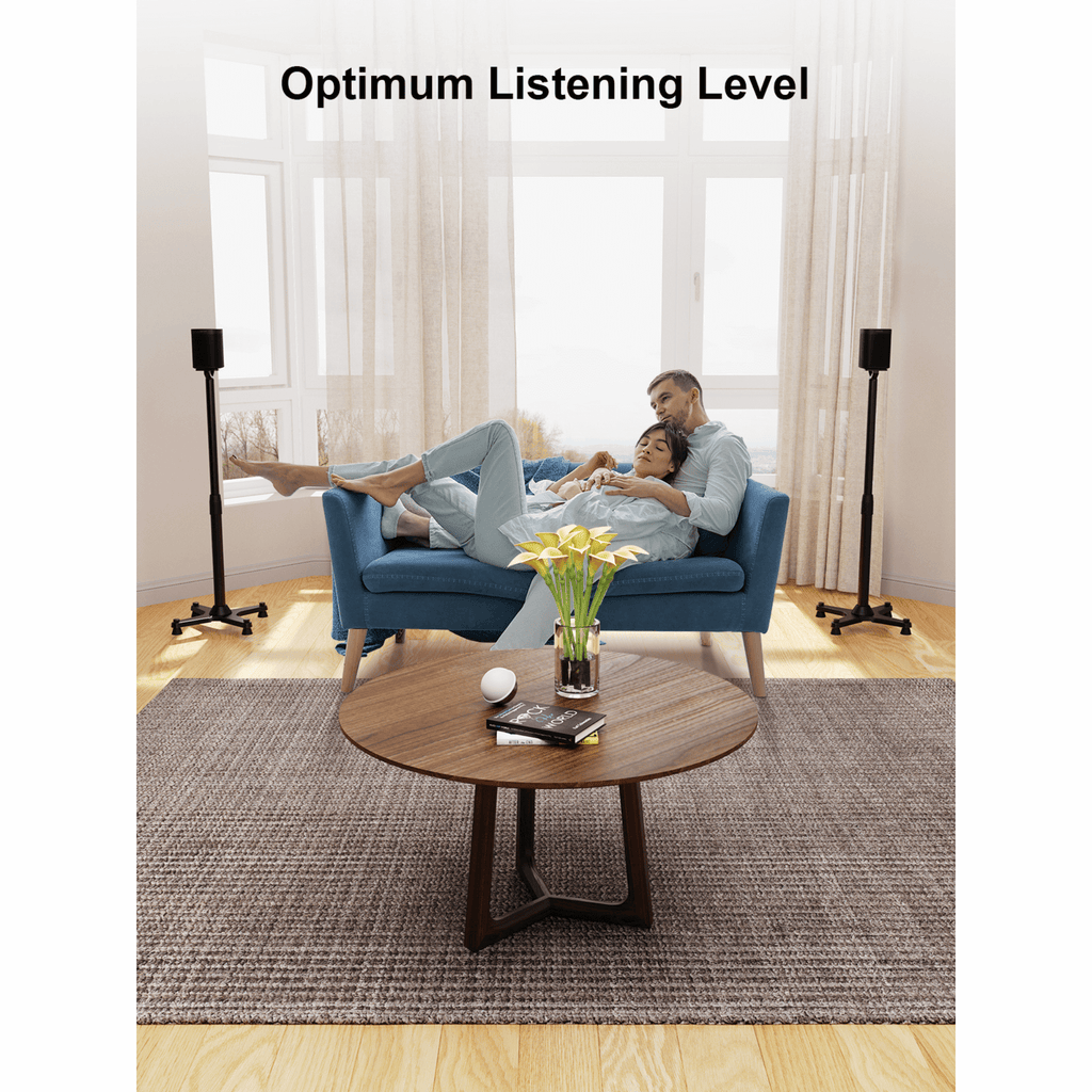 ErgoAV 1-Pair Adjustable Height Sonos Speaker Stands