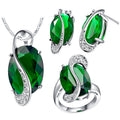 BEAUTIFUL EMERALD GREEN JEWLERY GIFT SET