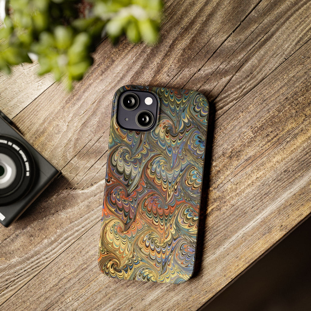Golden Fall Colors Italian Traditional Marble Design