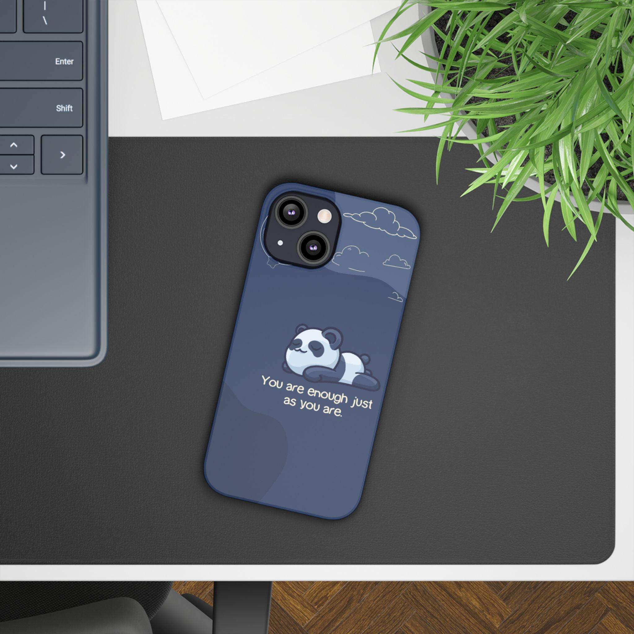 Panda Dreams Phone Case – Cozy Vibes & Inspiring Words