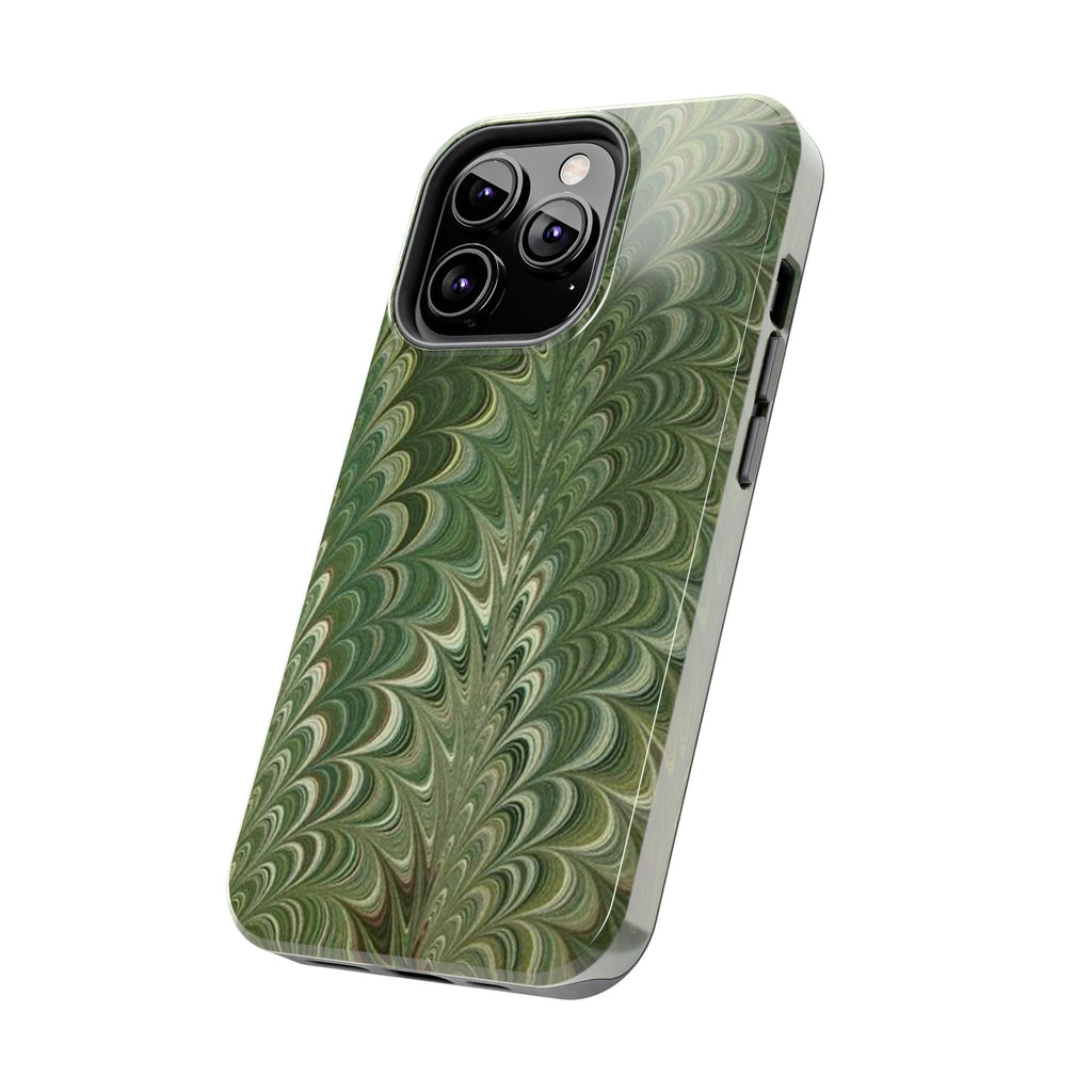 Deep Green Marble Italian Durable Phone Case