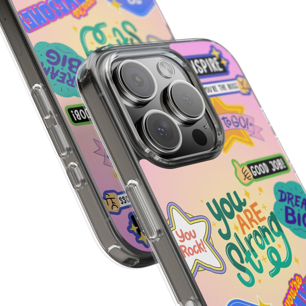 Motivational Stickers Clear Case