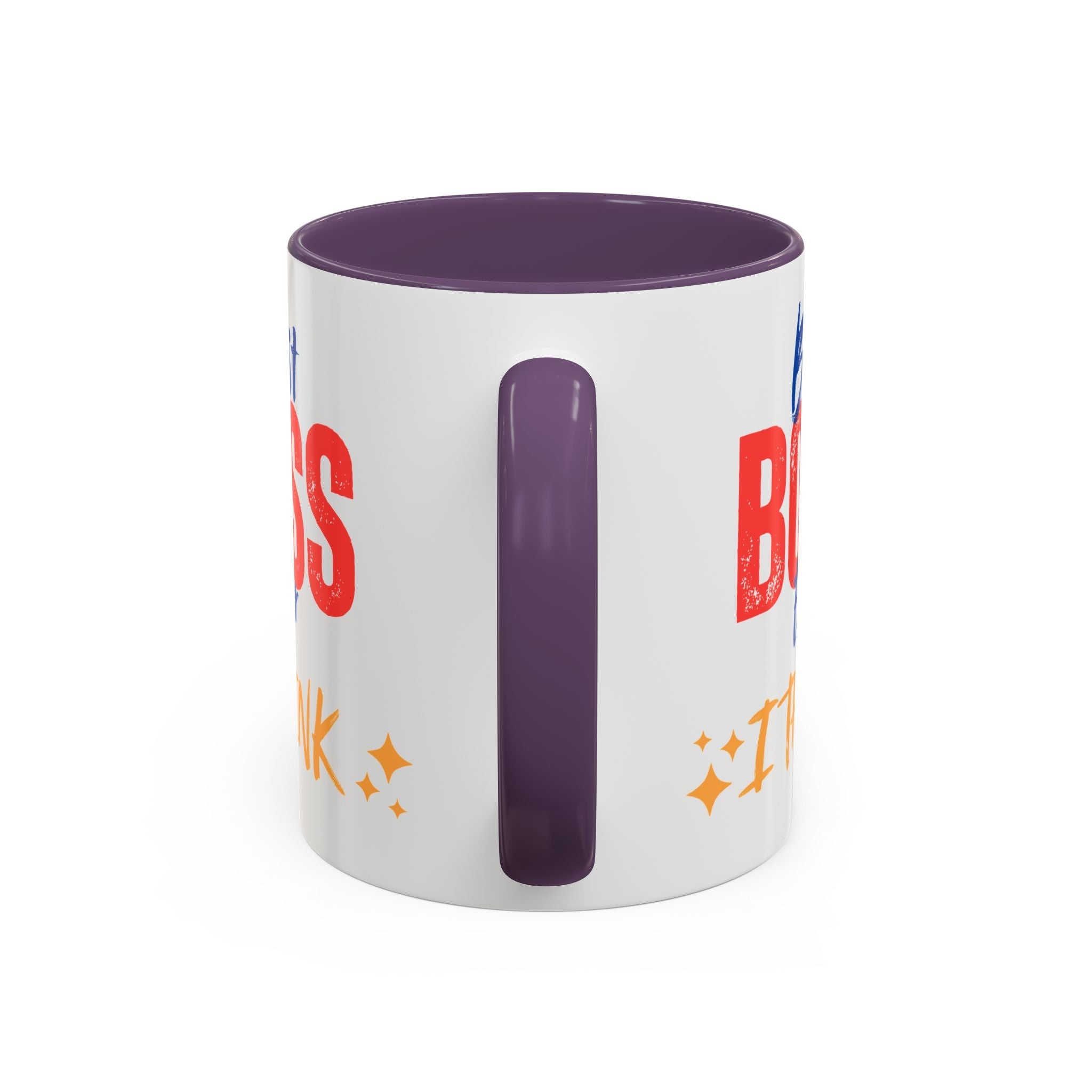 Best Boss Ever Accent Coffee Mug - Perfect Gift for Boss's Day, Office Decor, Motivational Drinkware, Fun Coffee Cup
