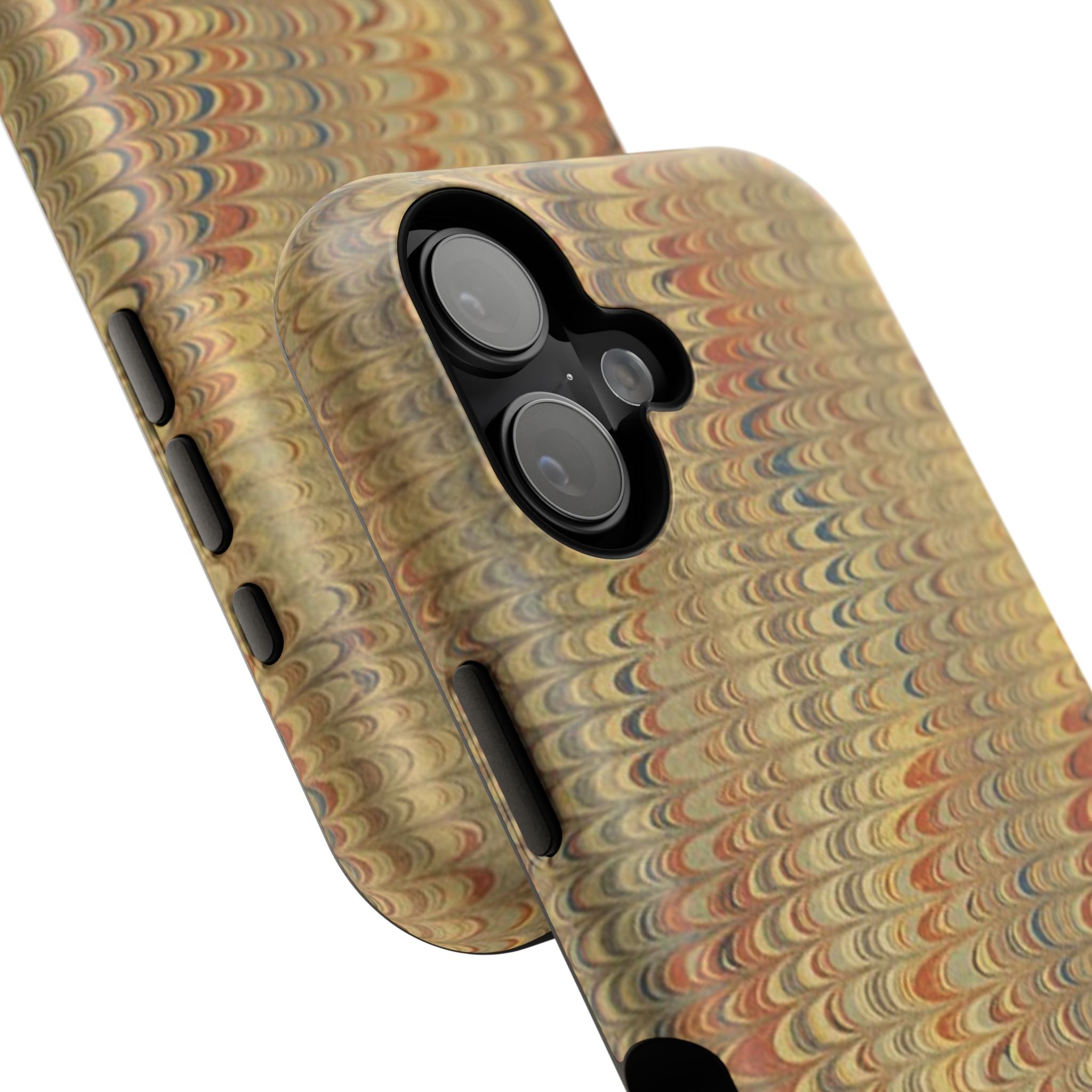 Golden Marbled Durable Phone Case - Dual Layer - Matte or Glossy