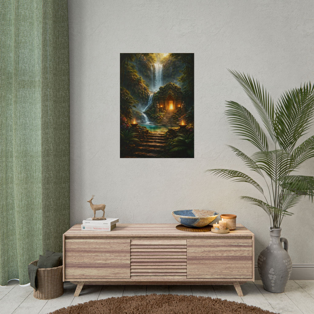 Mystic Jungle Temple Poster