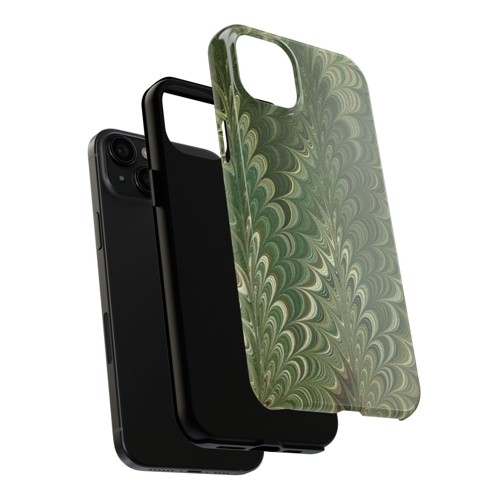 Deep Green Marble Italian Durable Phone Case