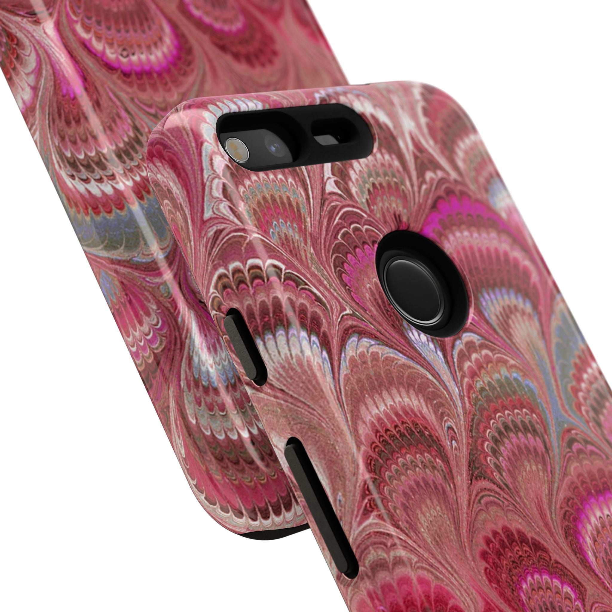 Shades of Pink Marbled Phone Case —  Dual Layer - Tough Protective Phone Cover