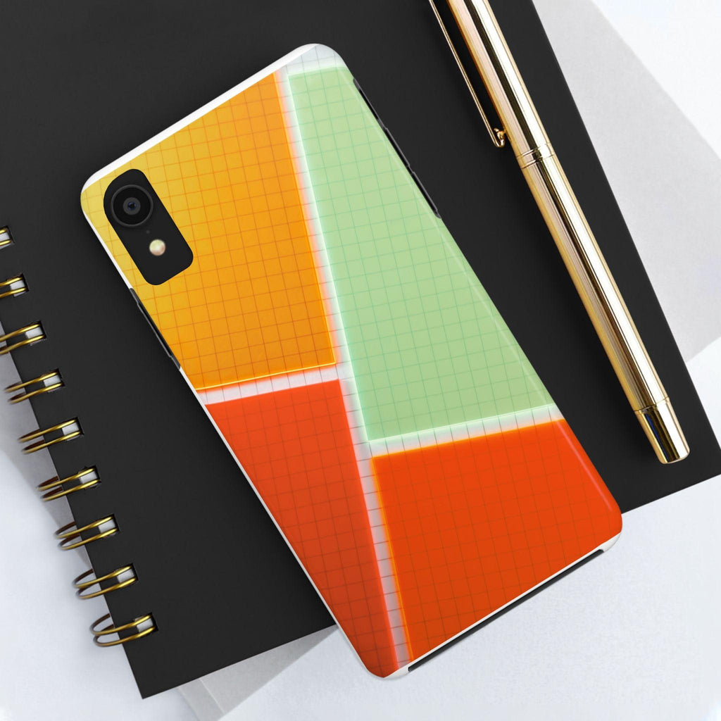 Four Colors Blocks With Shades Tough Phone Cases