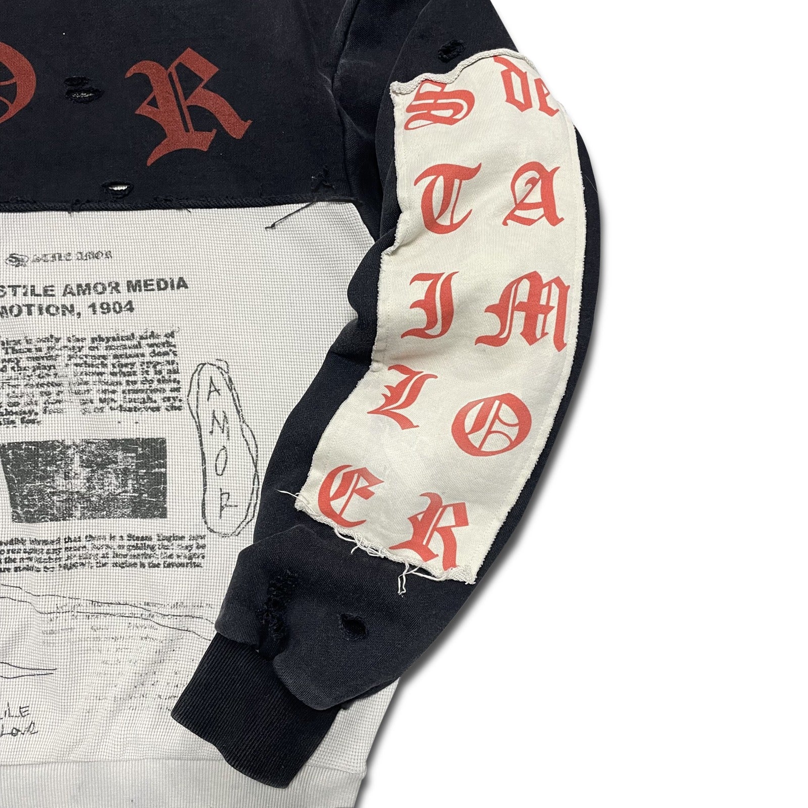 BLACK PATCH HOODIE