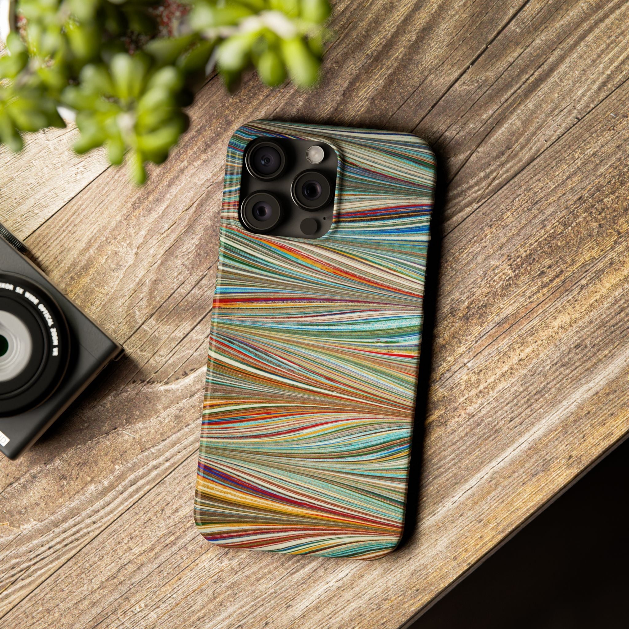Florentine Multi-Colored Marbled Phone Case