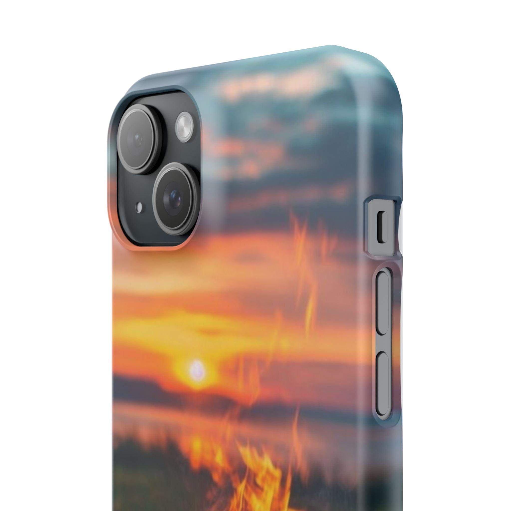 Woodland Fire Phone Case – Warmth of Nature’s Blaze on Your Device
