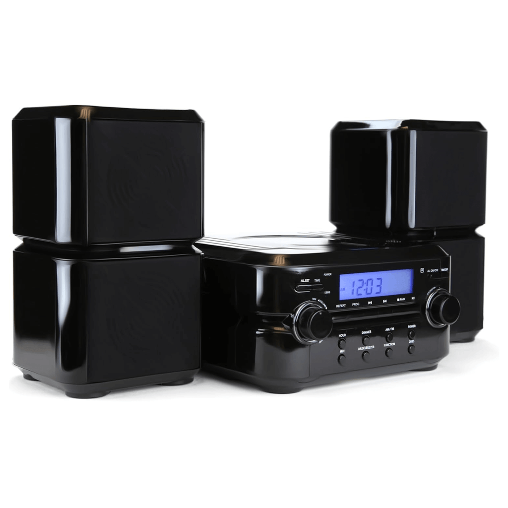 Emerson Bluetooth CD Microsystem w AM/FM Radio & LCD for CD/Radio/Clock Function
