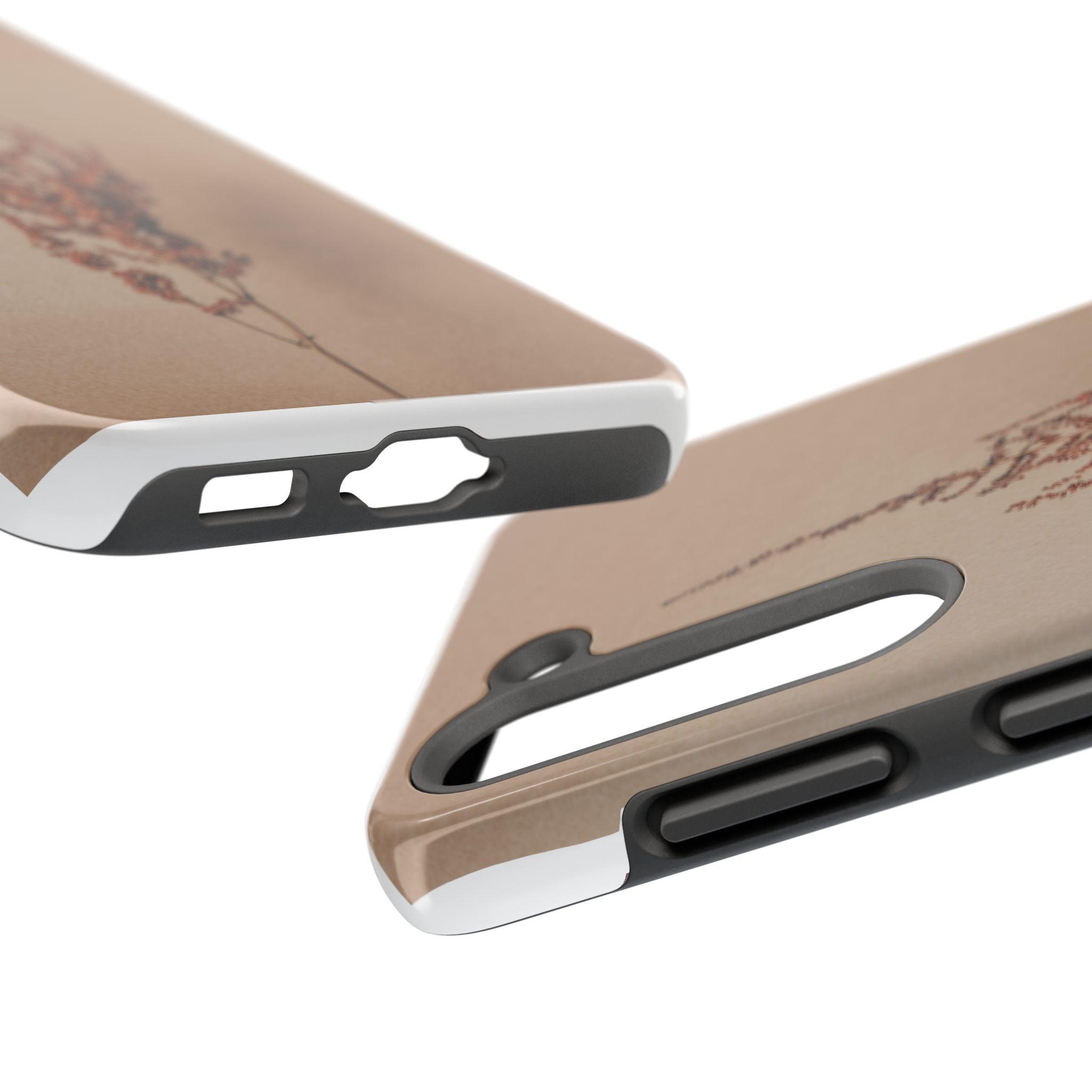 Brown Dry Leaf Tough Phone Cases
