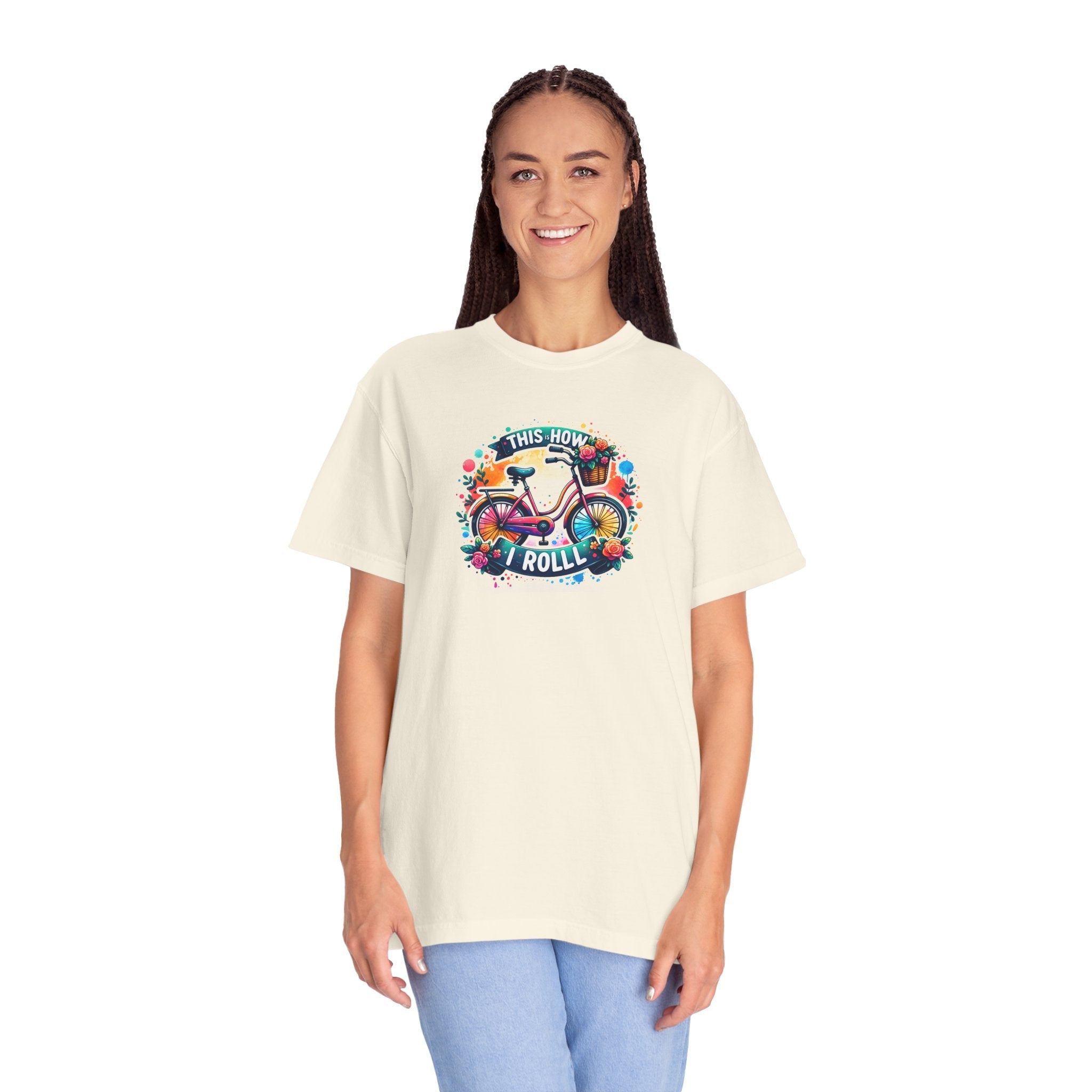 This Is How I Roll Bicycle Tee - Comfort Colors - DipaliZ