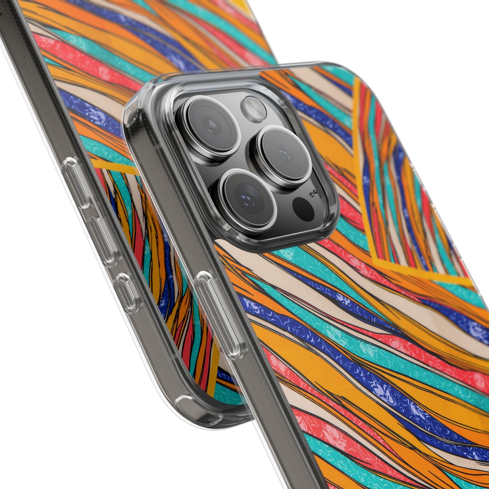 Clear Cases Stripes of  Powerful Colors