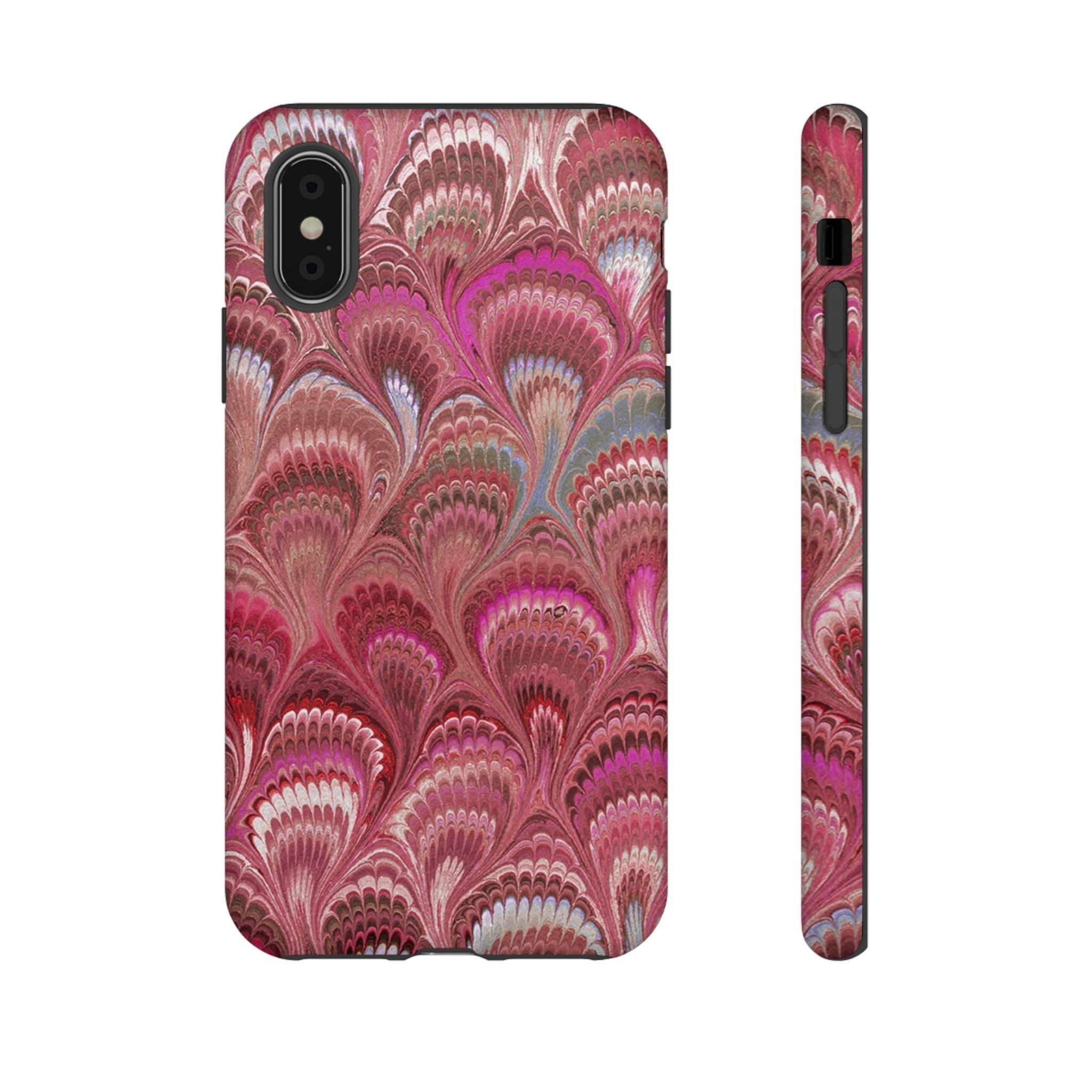 Shades of Pink Marbled Phone Case —  Dual Layer - Tough Protective Phone Cover